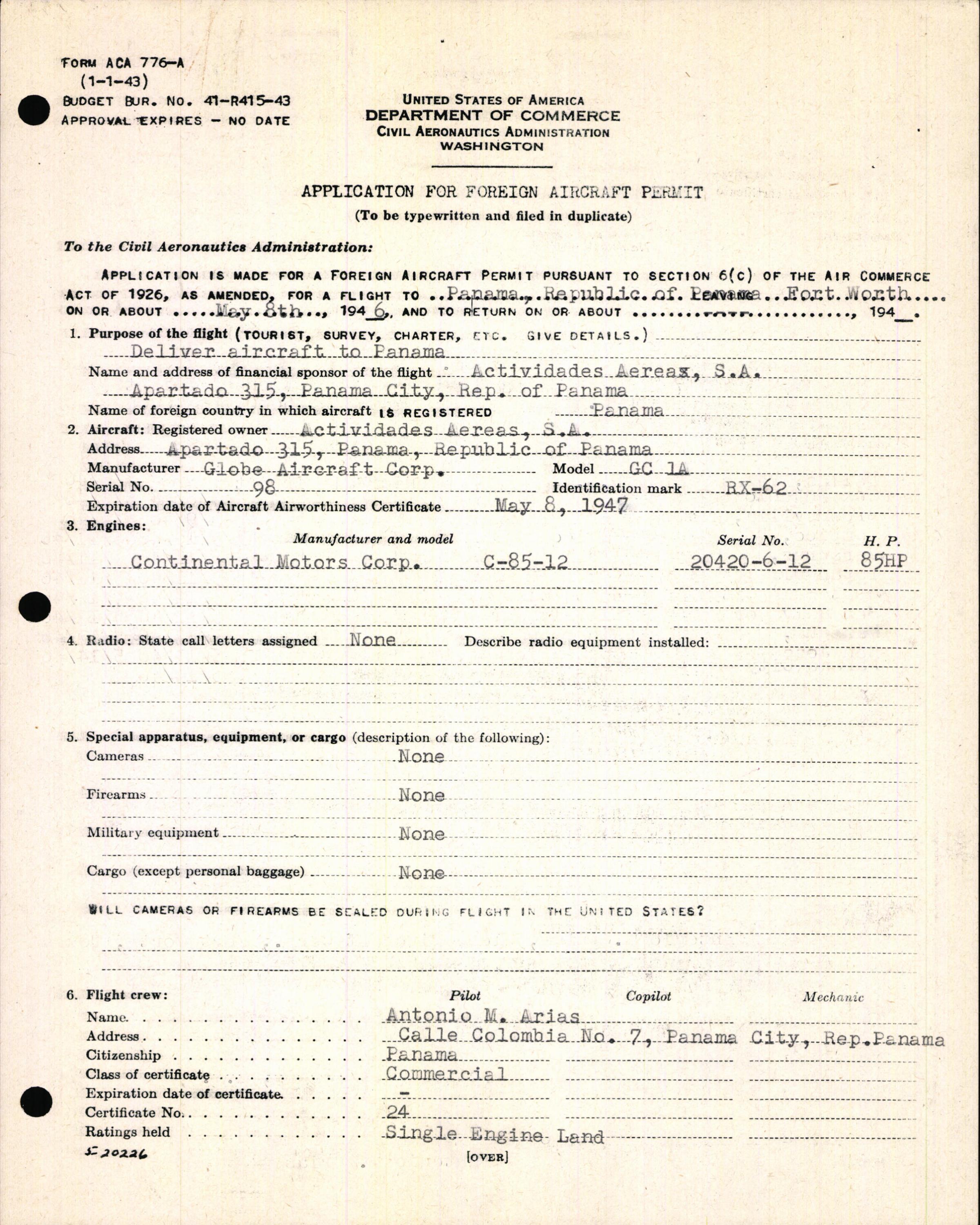 Sample page 9 from AirCorps Library document: Technical Information for Serial Number 98