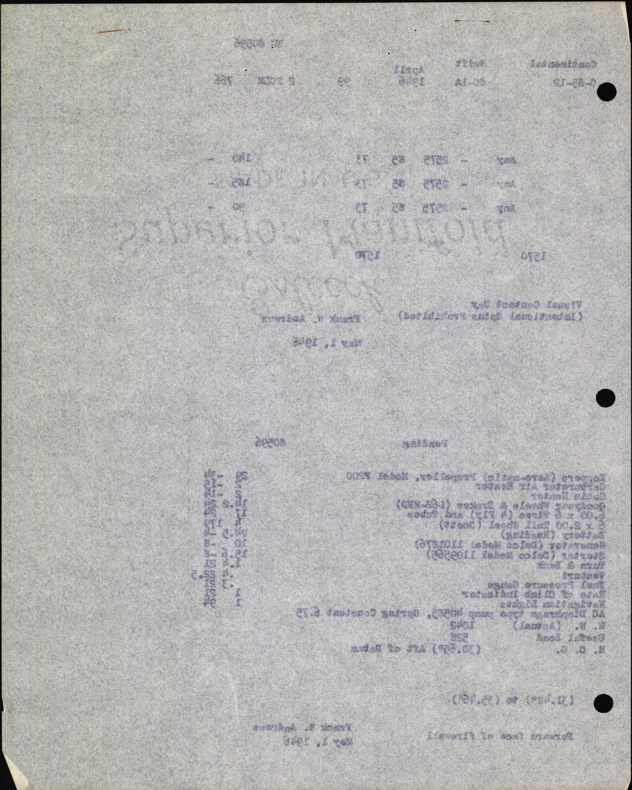 Sample page 10 from AirCorps Library document: Technical Information for Serial Number 99