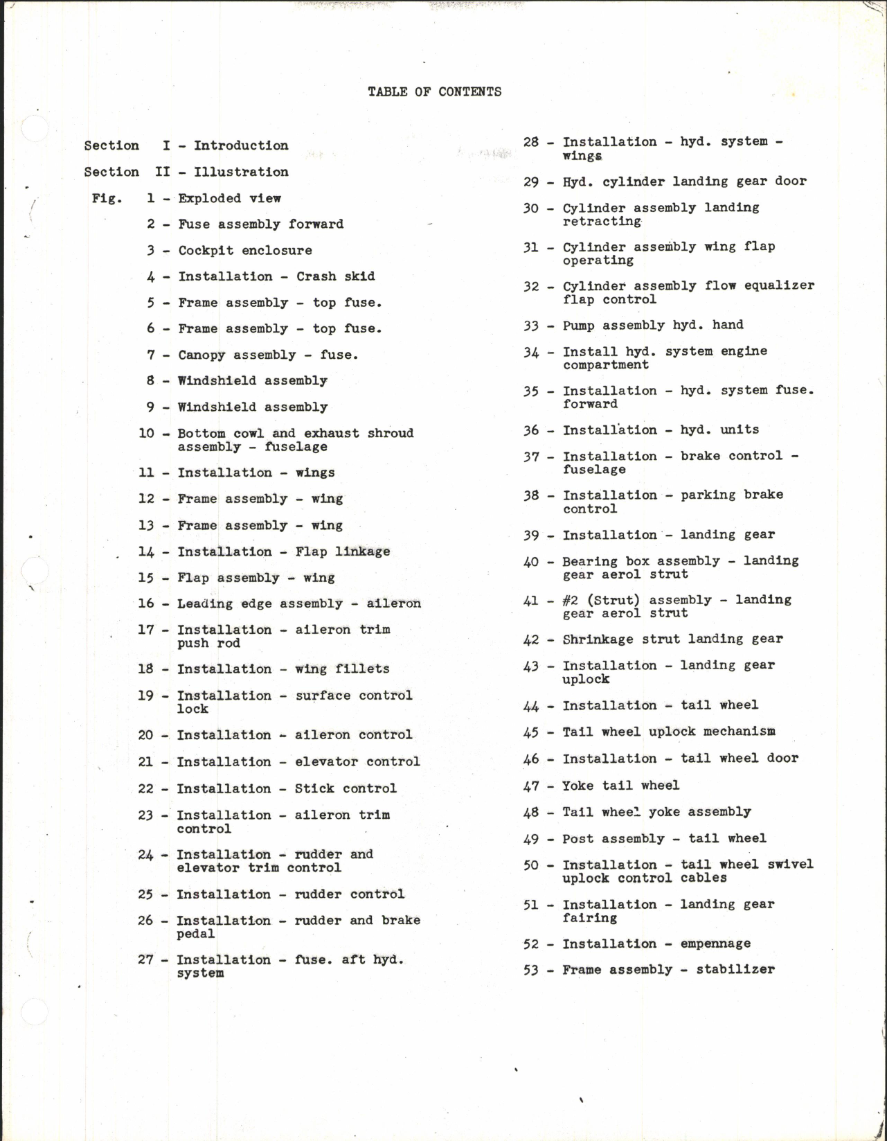 Sample page 5 from AirCorps Library document: Parts Catalog for Model P-47 Airplanes