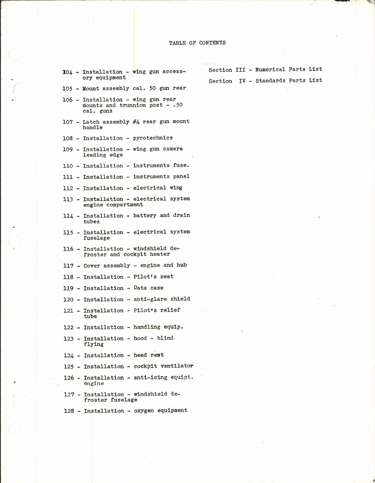 Sample page 7 from AirCorps Library document: Parts Catalog for Model P-47 Airplanes
