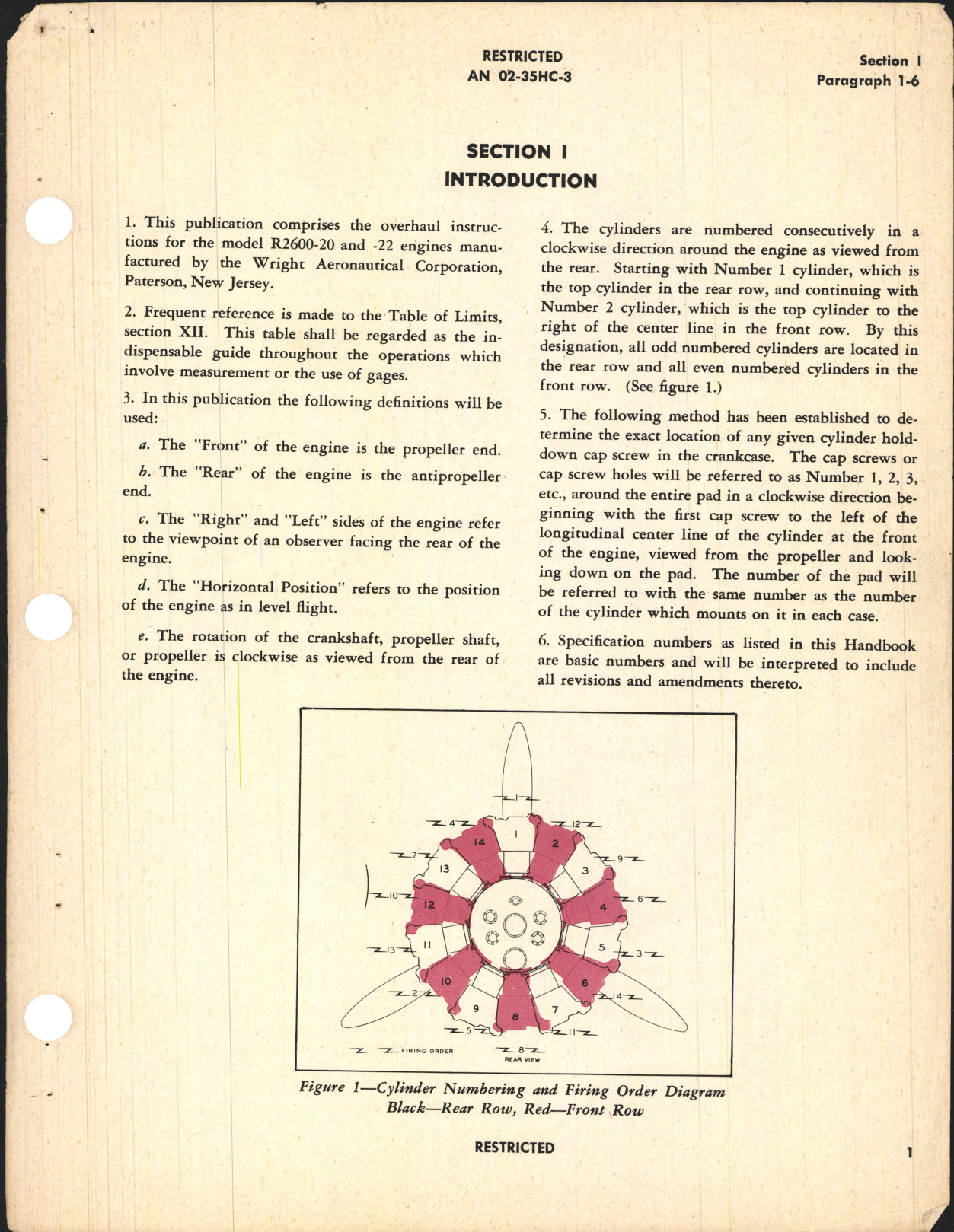 Sample page 7 from AirCorps Library document: Overhaul Instructions for R-2600-20 and -22 Engines