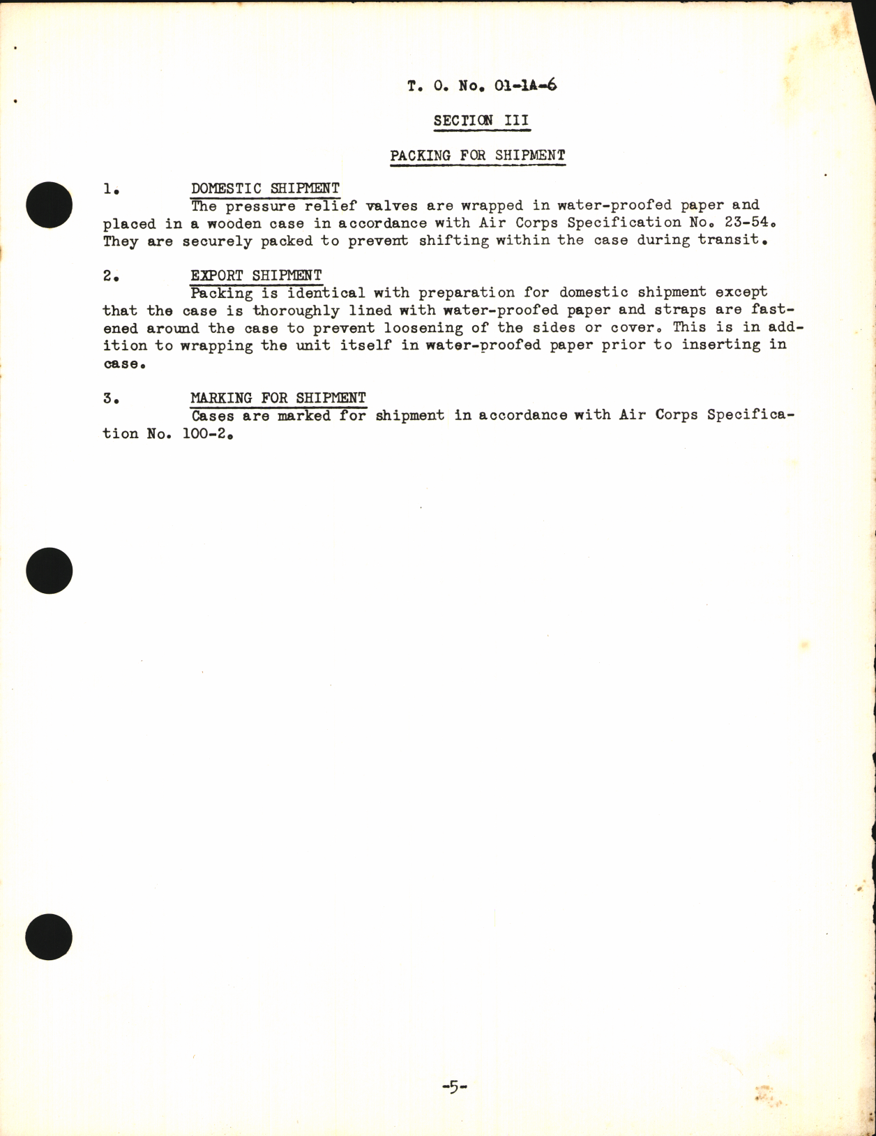 Sample page 7 from AirCorps Library document: Preliminary Handbook of Instructions with Parts Catalog for Pressure Relief Valve Model 3355X