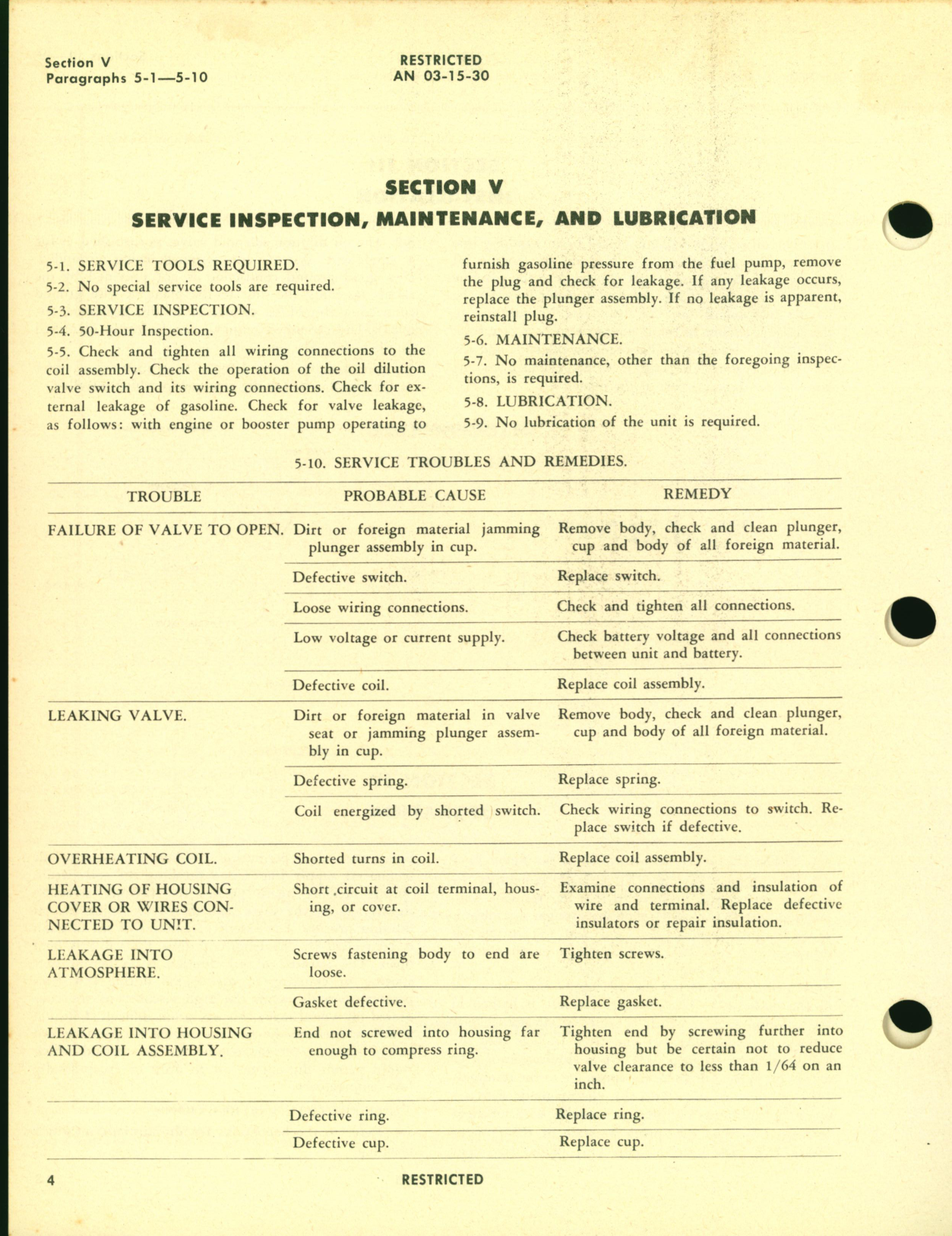 Sample page 6 from AirCorps Library document: Operation and Service Instructions for Oil Dilution Solenoid Valve Type AN4078