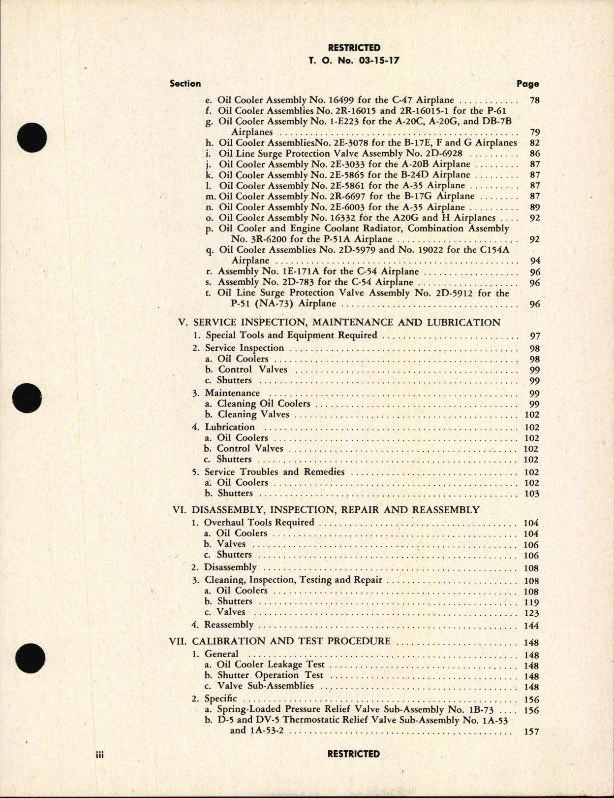 Sample page 5 from AirCorps Library document: Handbook of Instructions with Parts Catalog for Oil Temperature Regulators