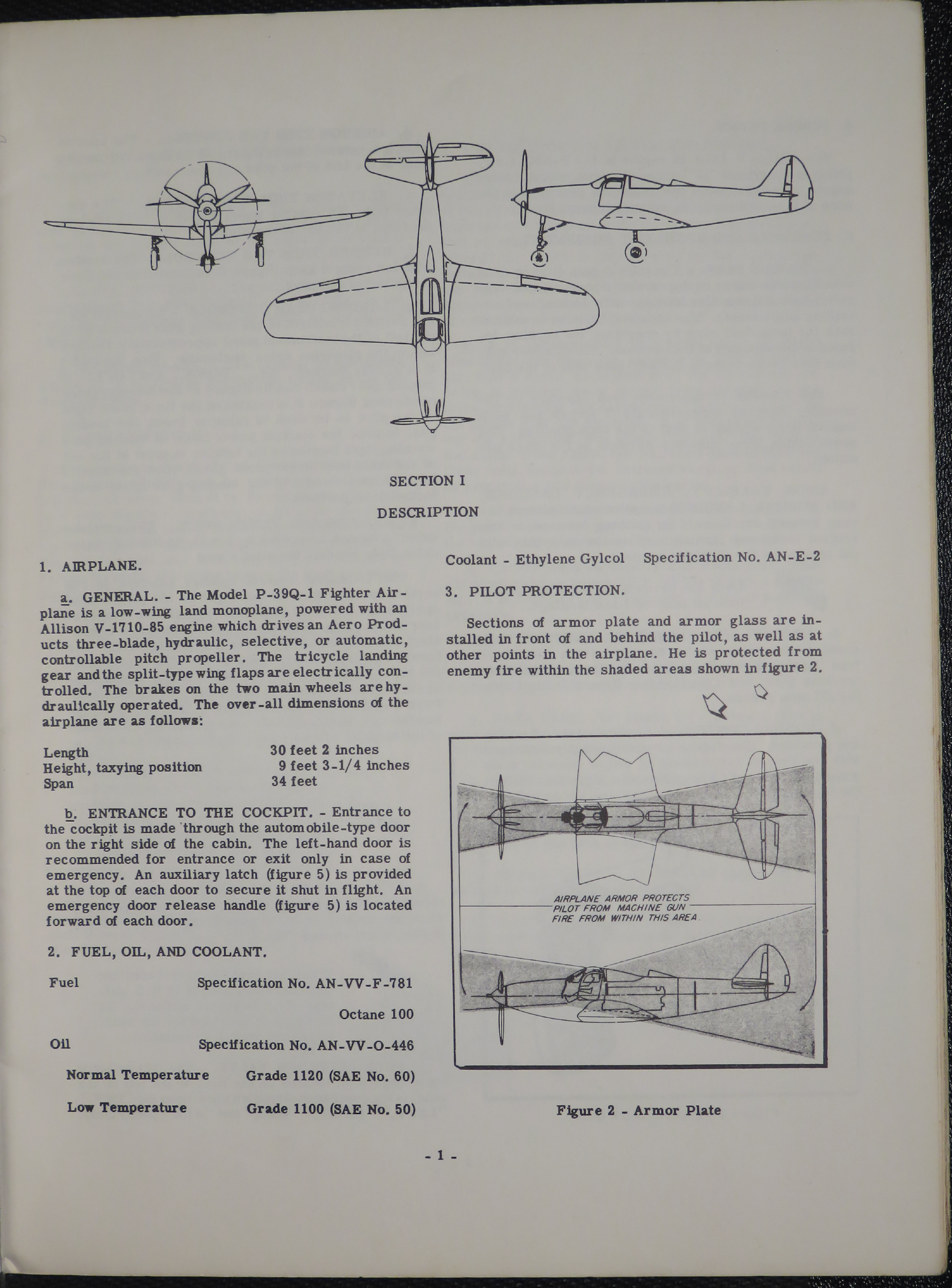 Sample page 7 from AirCorps Library document: Pilot's Flight Operating Instructions for P-39