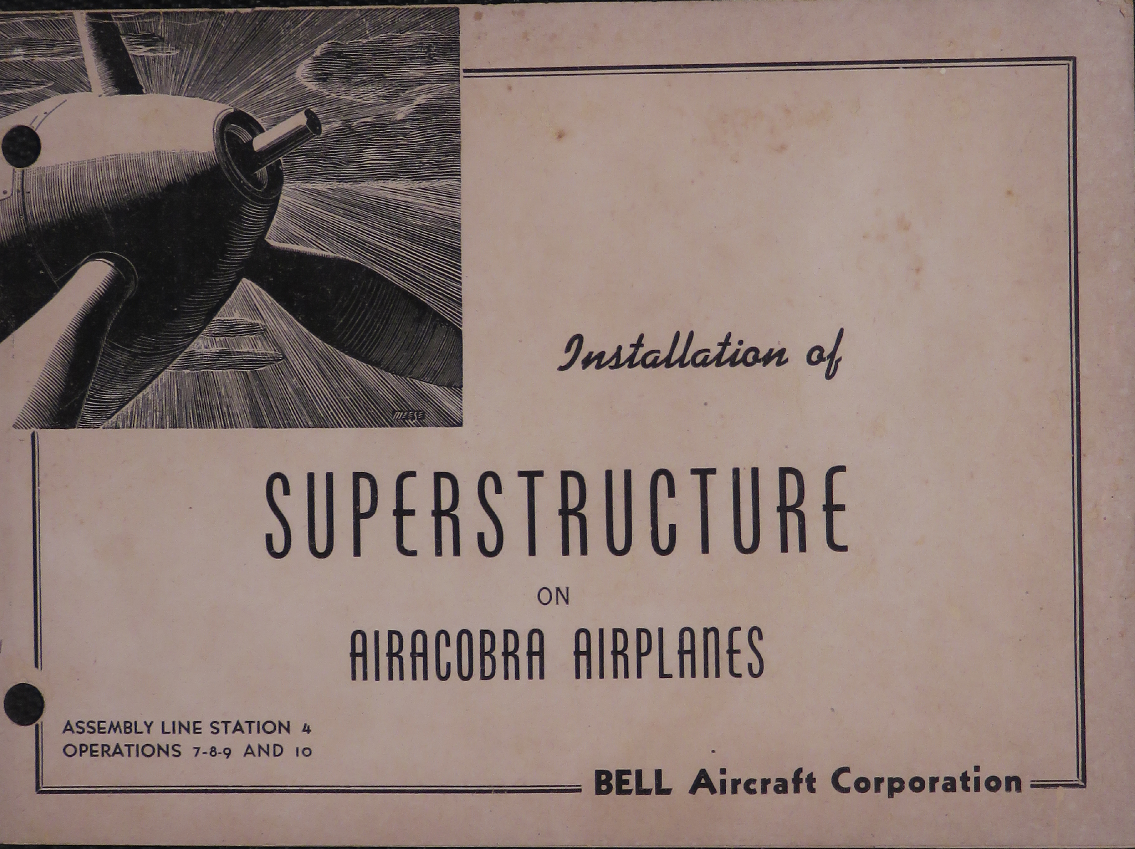 Sample page 1 from AirCorps Library document: Installation of Superstructure on Airacobra Airplanes