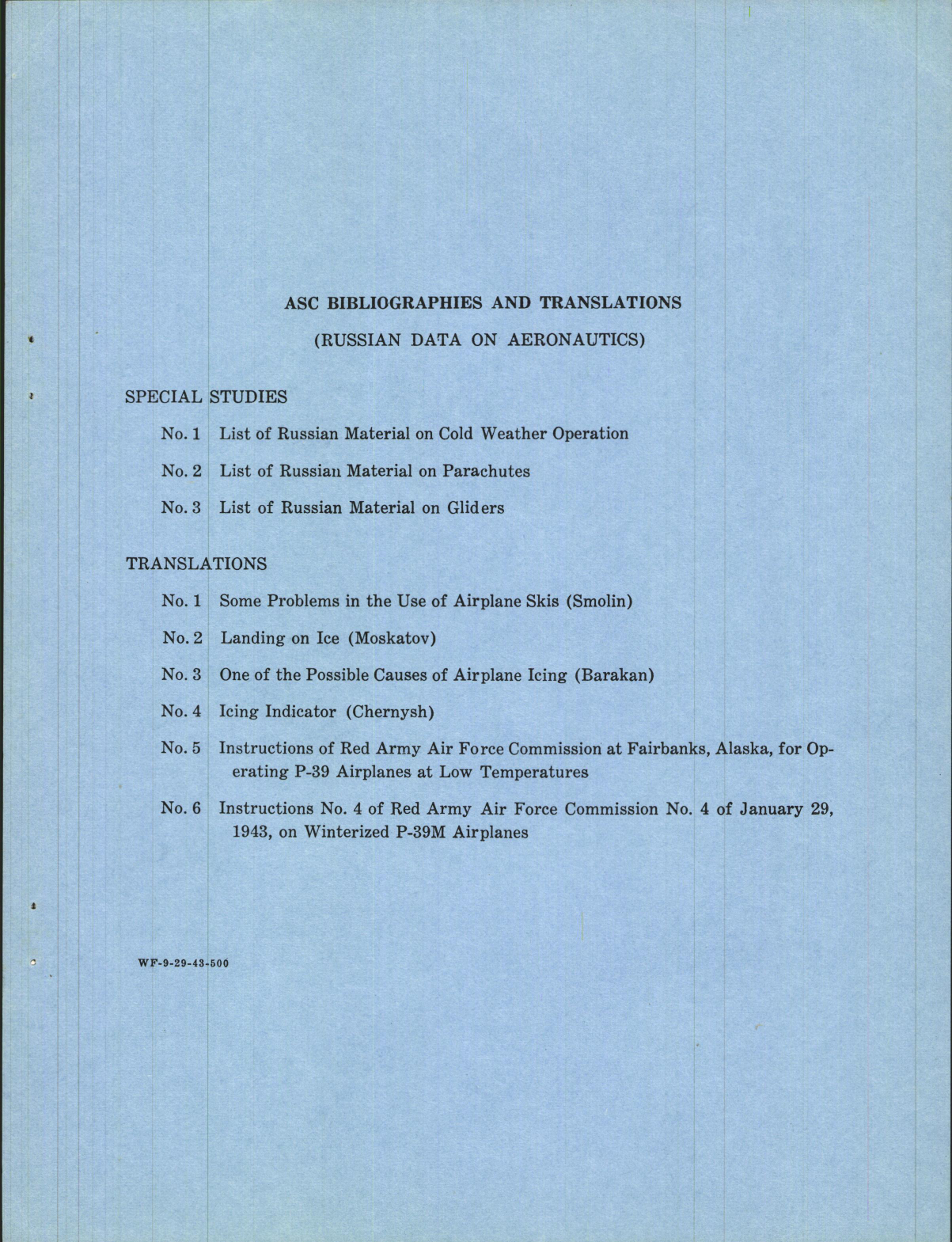 Sample page 7 from AirCorps Library document: Instructions of Red Army Air Force Commission No. 4 on Winterized P-39M Airplanes