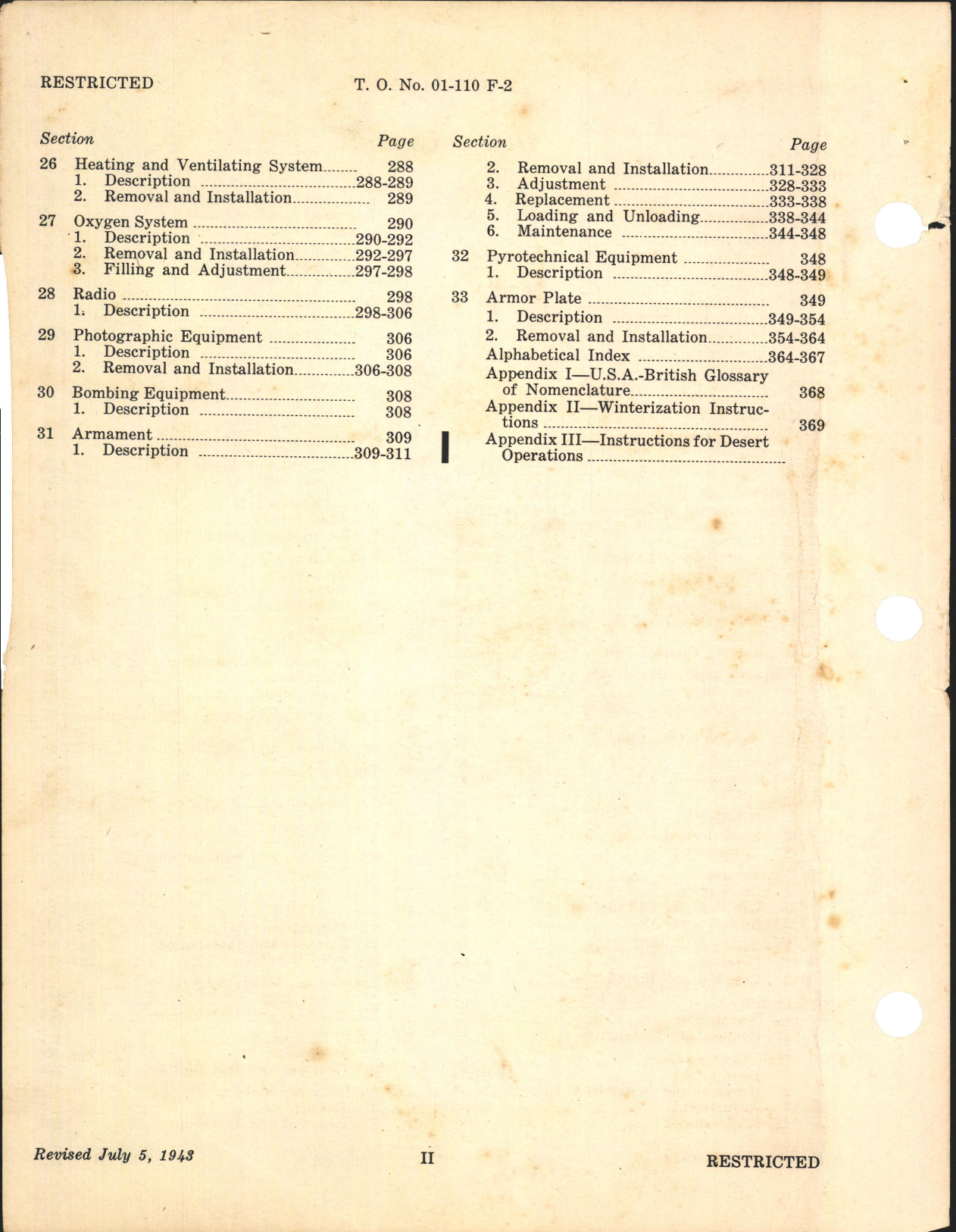 Sample page 6 from AirCorps Library document: Erection and Maintenance Instructions for Army Model P-39 Series