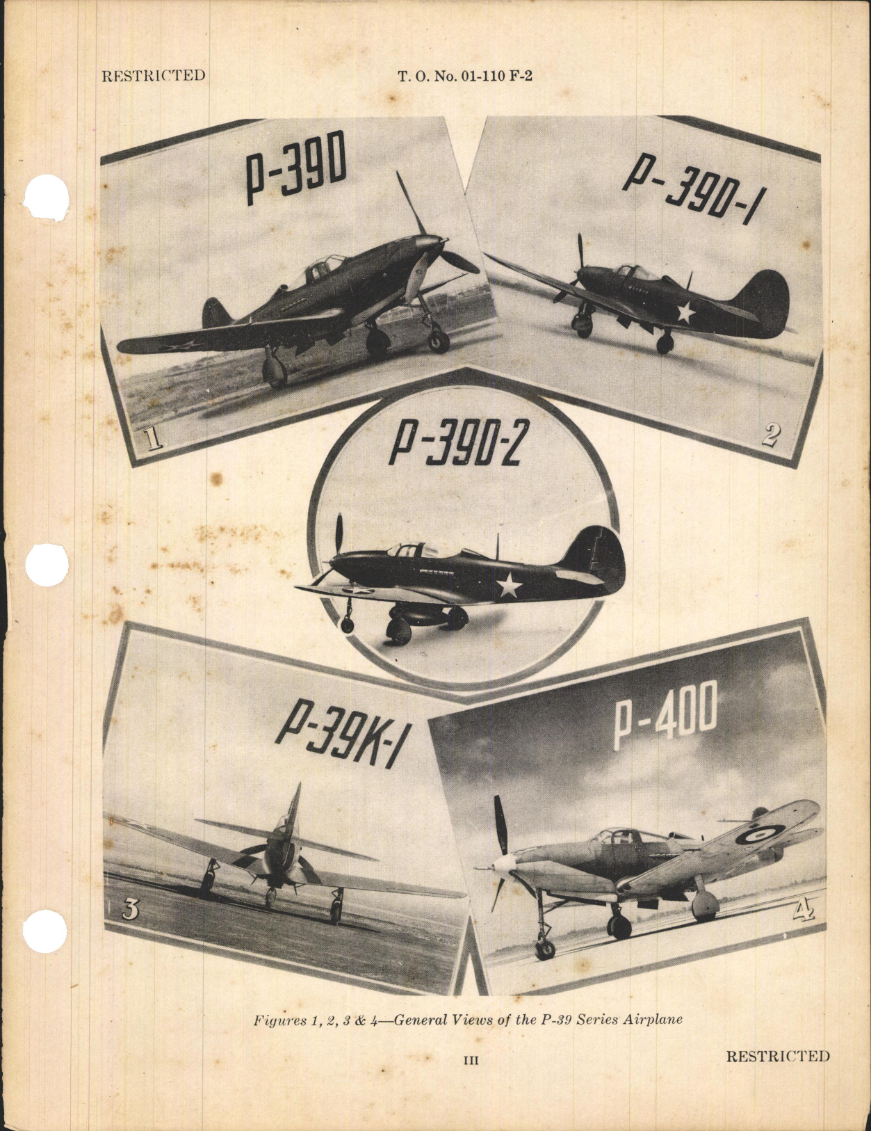 Sample page 7 from AirCorps Library document: Erection and Maintenance Instructions for Army Model P-39 Series