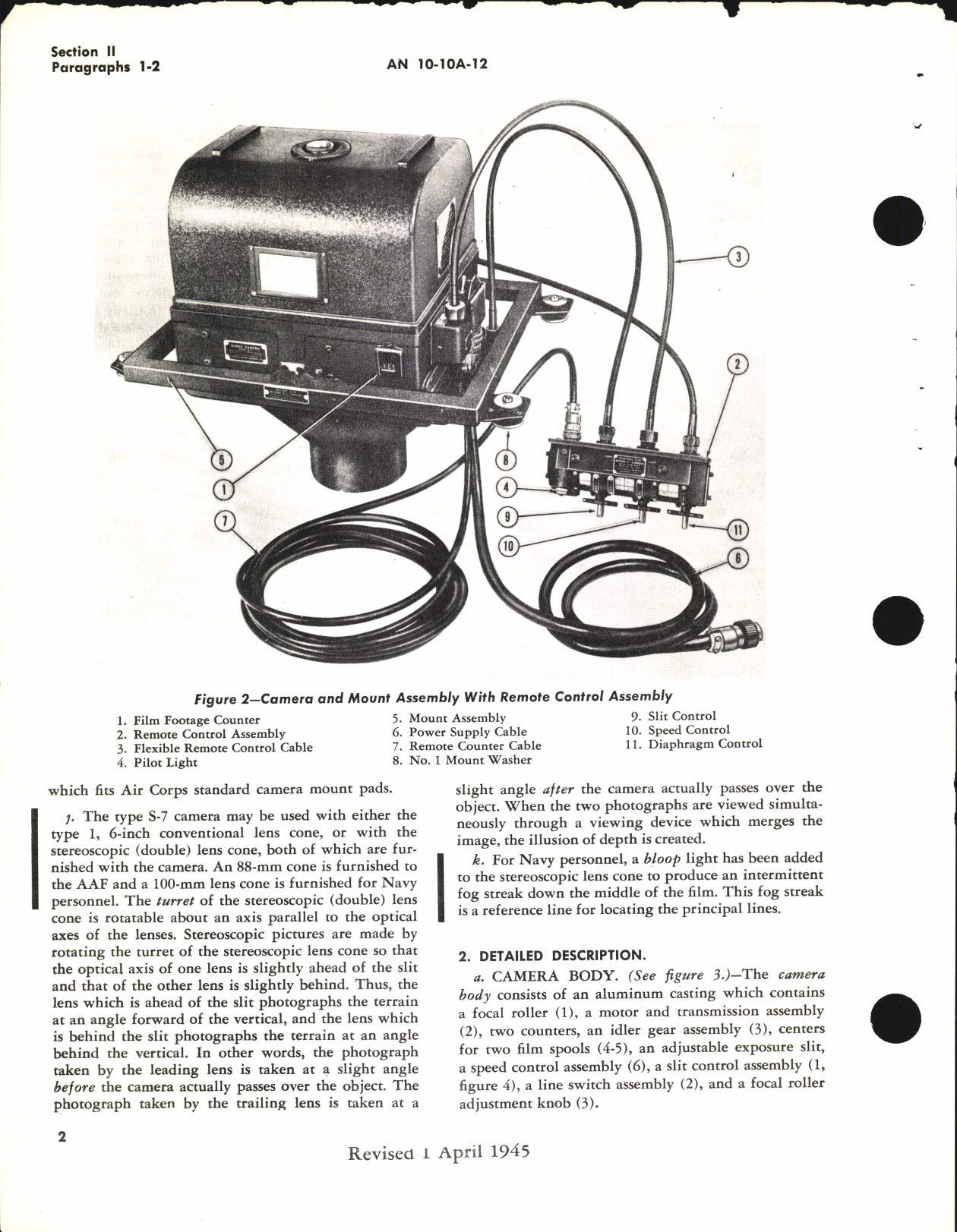 Sample page 6 from AirCorps Library document: Operation, Service, & Overhaul Instructions with Parts Catalog for Type S-7 Aircraft Camera