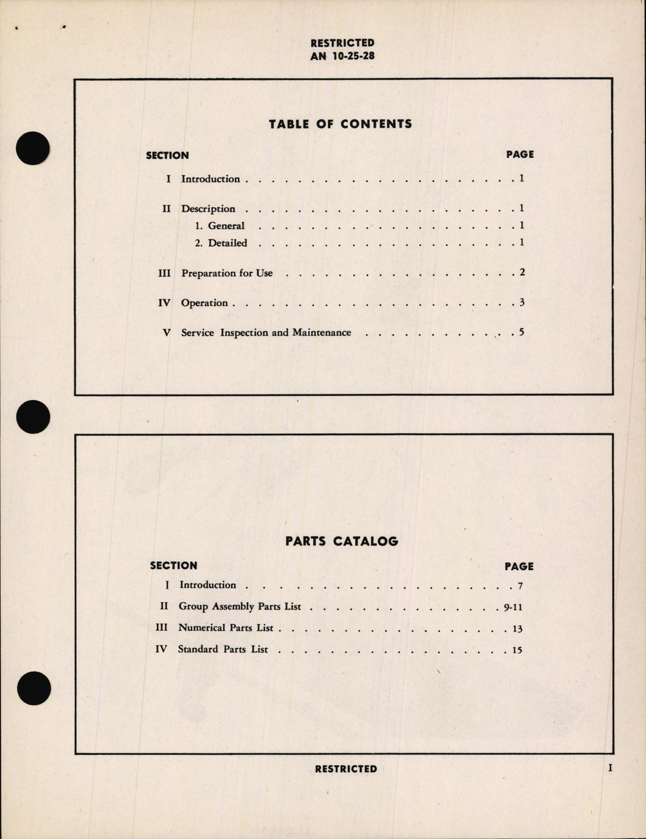 Sample page 5 from AirCorps Library document: Handbook of Operation and Service Instructions with Parts Catalog for Type A-8 Photographic Film Dryer