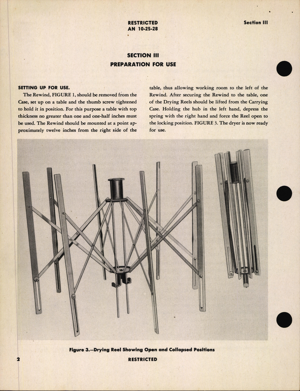 Sample page 8 from AirCorps Library document: Handbook of Operation and Service Instructions with Parts Catalog for Type A-8 Photographic Film Dryer