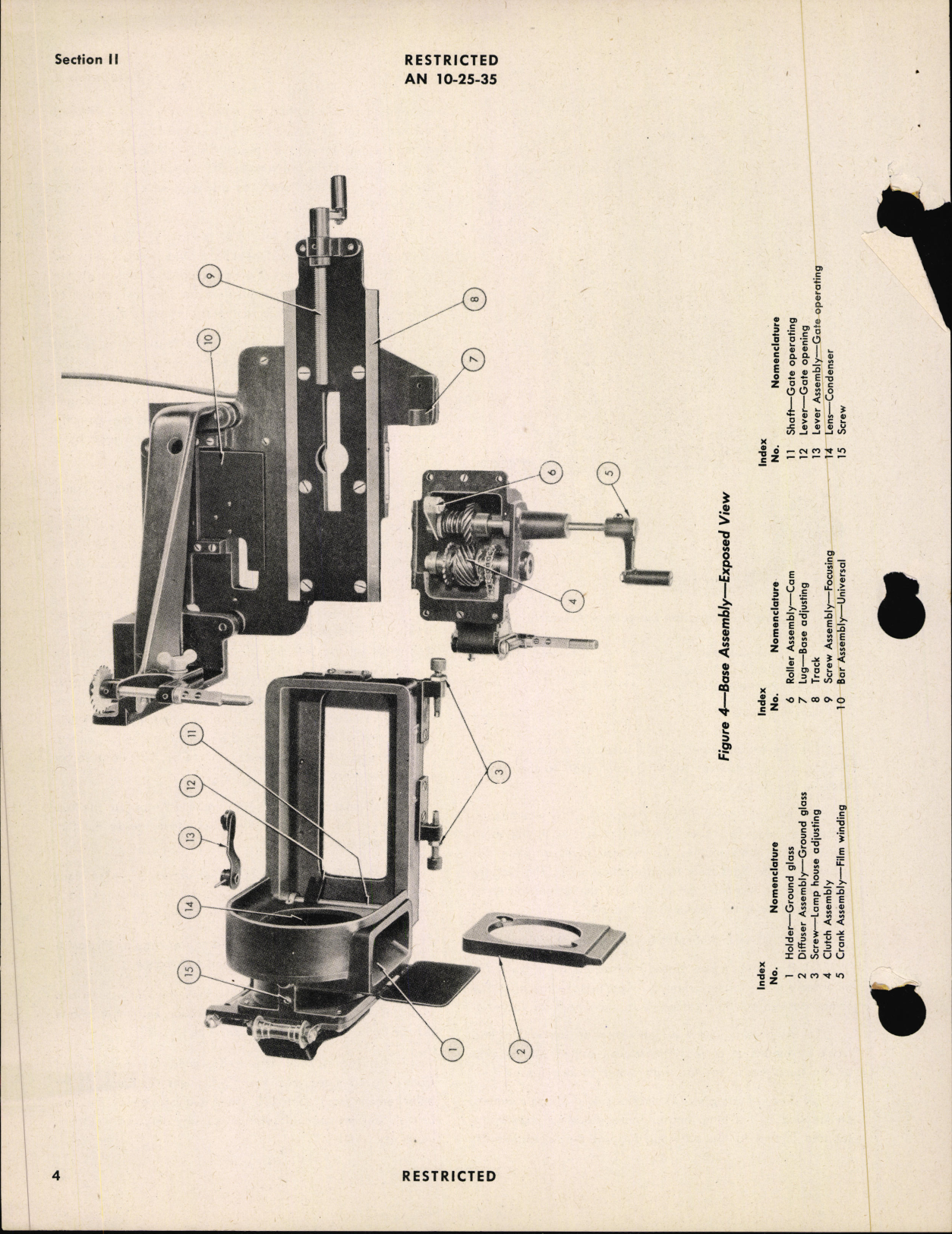 Sample page 8 from AirCorps Library document: Handbook of Instructions with Parts Catalog for Photostat Film Enlarger