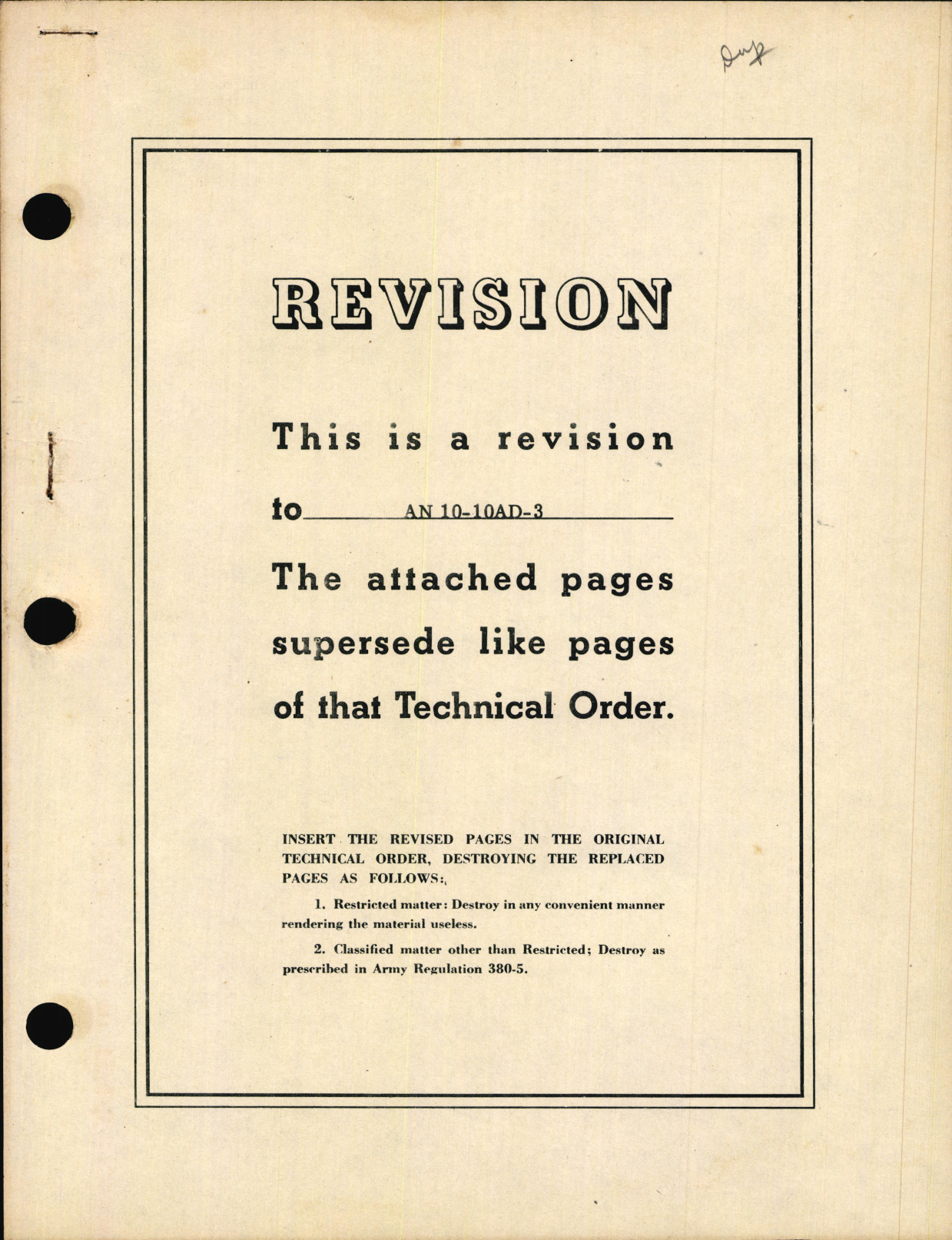 Sample page 1 from AirCorps Library document: Handbook of Instructions with Parts Catalog for Army Type K-21 Aircraft Camera