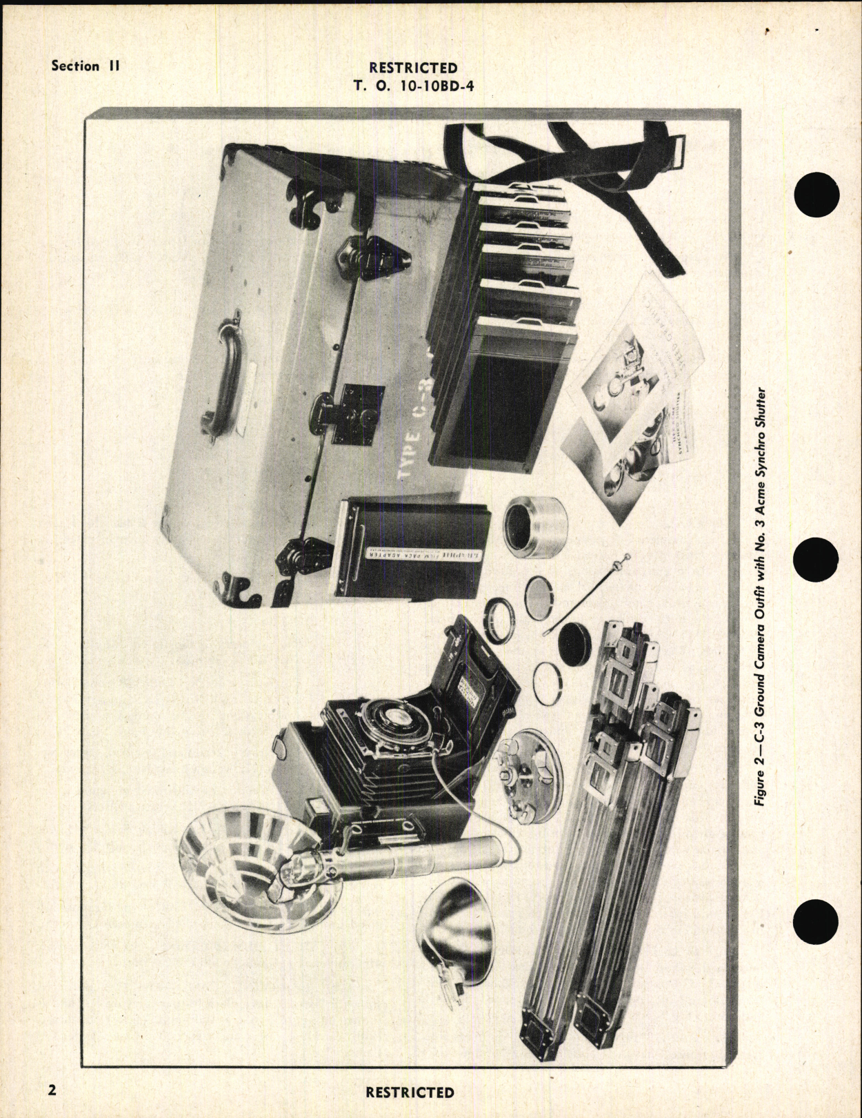 Sample page 6 from AirCorps Library document: Operation, Service, & Overhaul Instructions with Parts Catalog for Ground Camera Type C-3