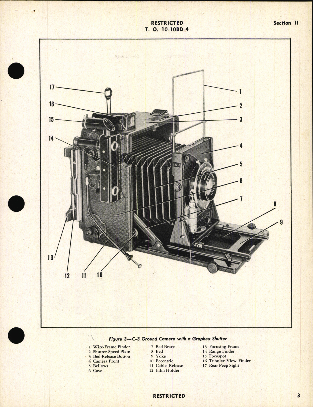 Sample page 7 from AirCorps Library document: Operation, Service, & Overhaul Instructions with Parts Catalog for Ground Camera Type C-3