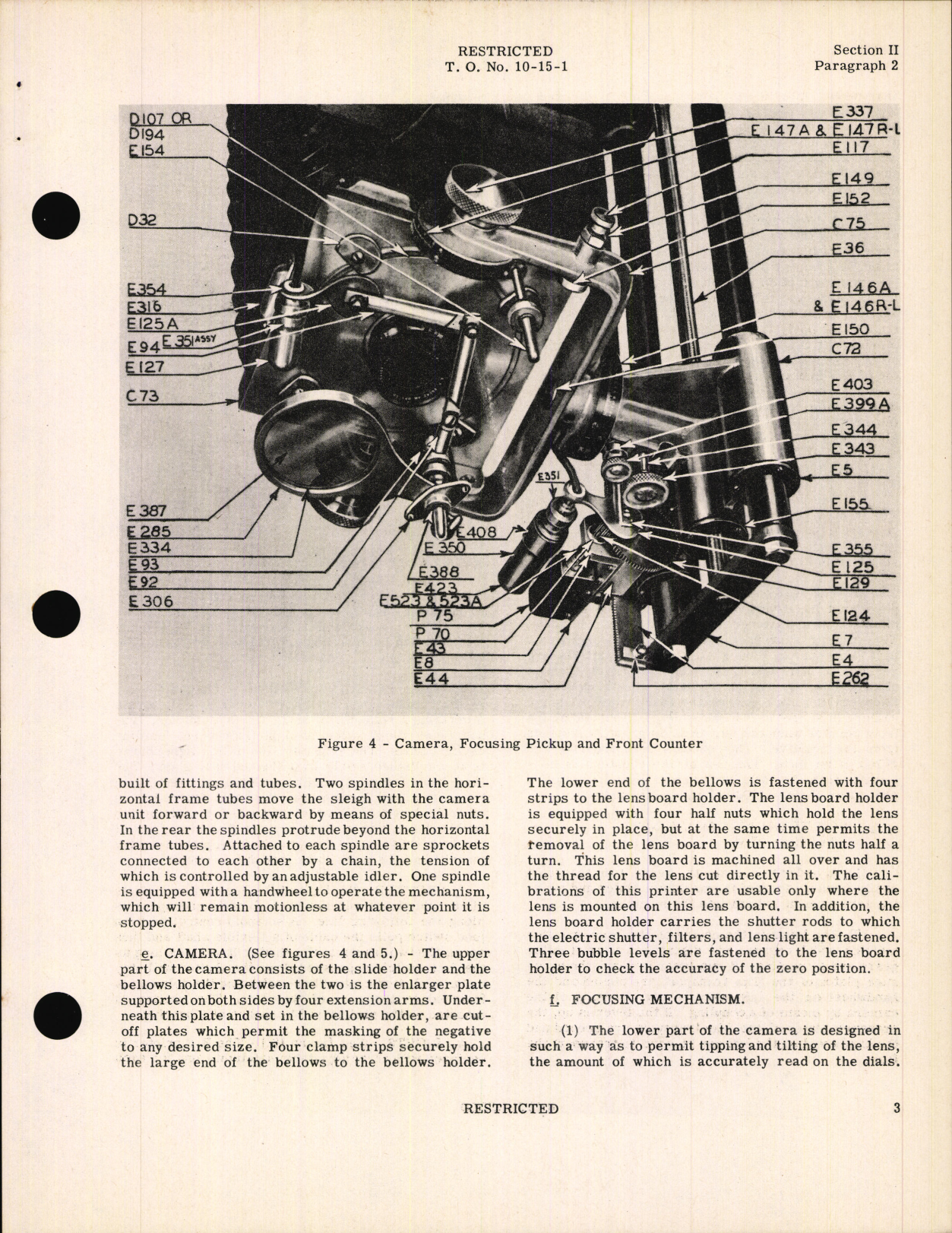 Sample page 5 from AirCorps Library document: Handbook of Instructions with Parts Catalog for Type B-9 Projection Printer