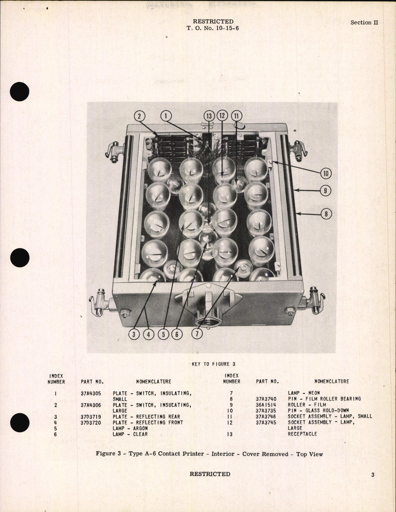 Sample page 7 from AirCorps Library document: Handbook of Instructions with Parts Catalog for Type A-6 Contact Printer For Type A Portable Laboratories