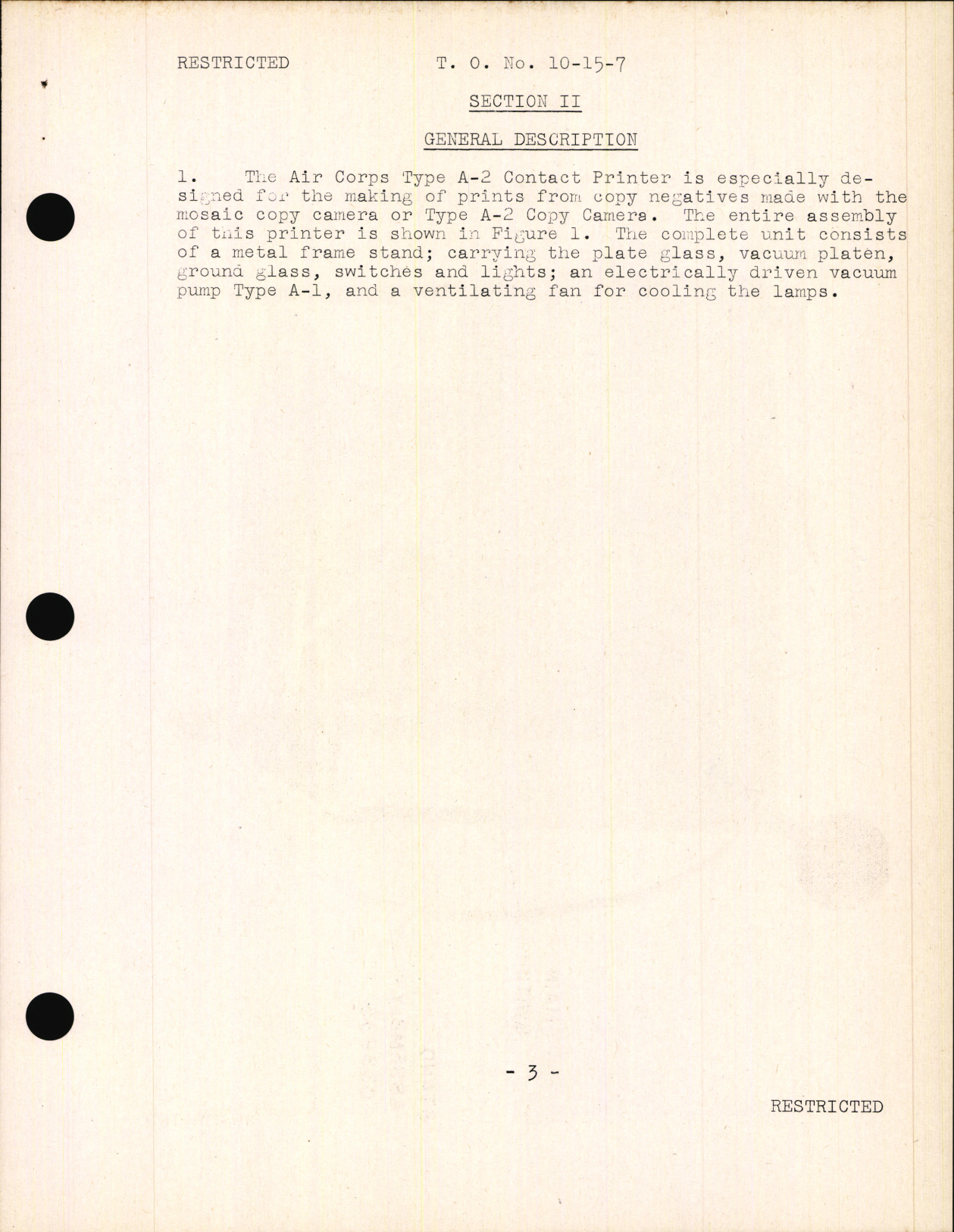 Sample page 5 from AirCorps Library document: Handbook of Instructions with Parts Catalog for Type A-2 Printer Contact Assembly