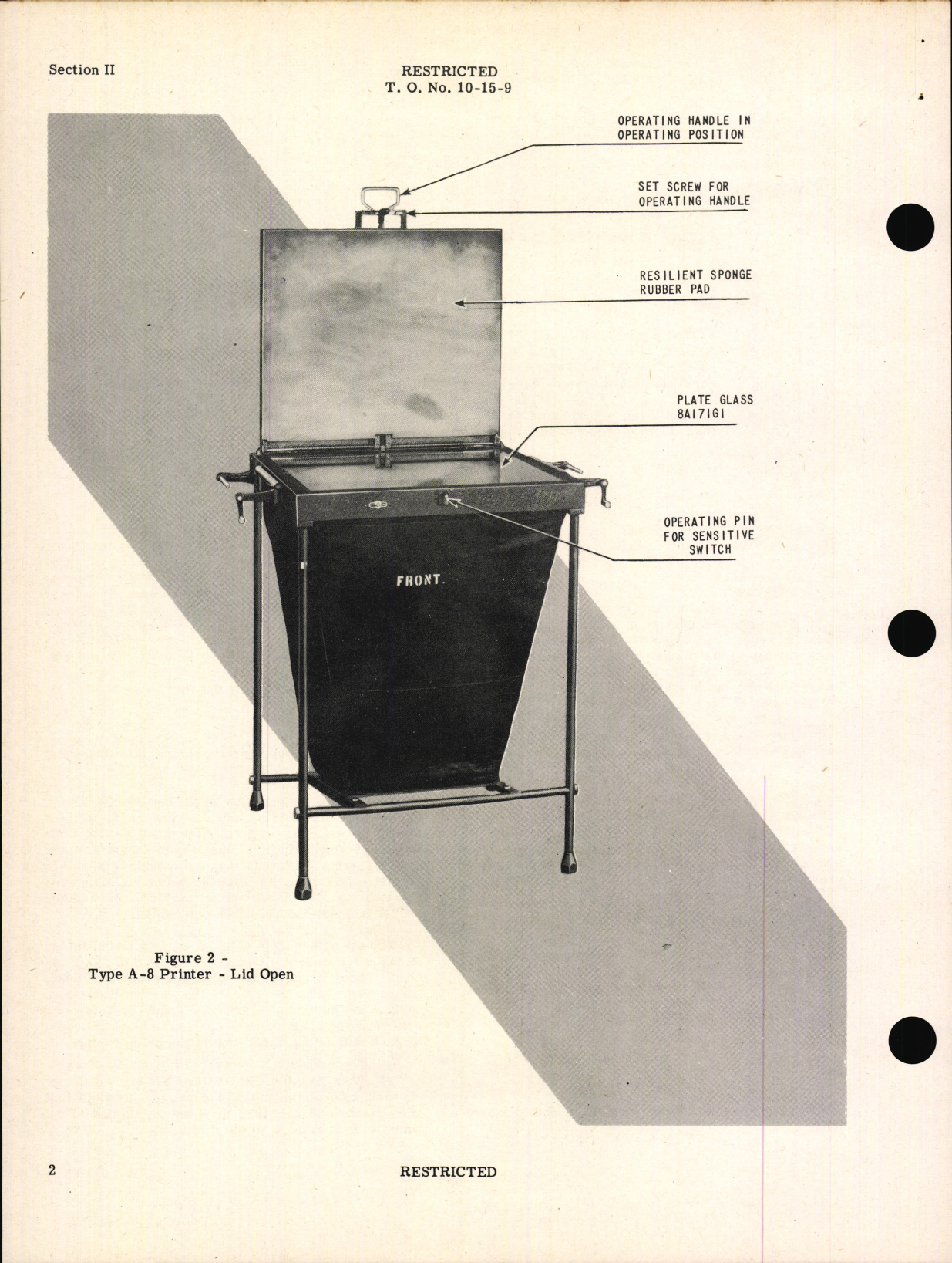 Sample page 6 from AirCorps Library document: Handbook of Instructions with Parts Catalog for Type A-8 Contact Printer for Type A Portable Laboratories
