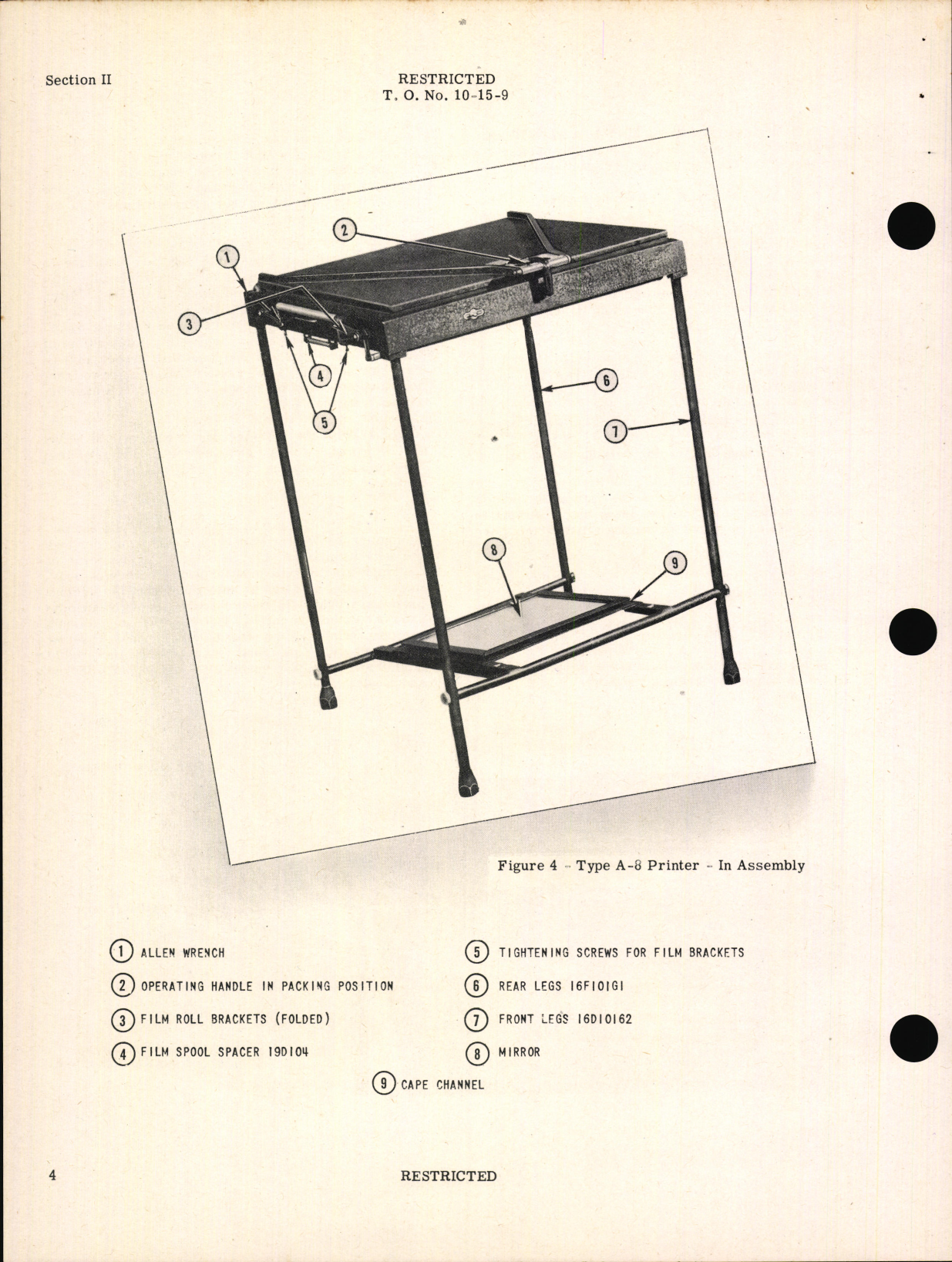 Sample page 8 from AirCorps Library document: Handbook of Instructions with Parts Catalog for Type A-8 Contact Printer for Type A Portable Laboratories
