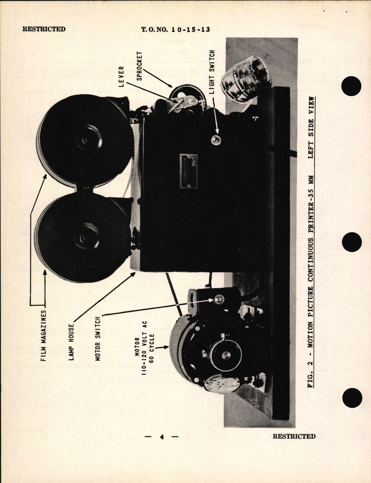 Sample page 6 from AirCorps Library document: Handbook of Instructions with Parts Catalog for the Motion Picture Continuous Printer (35 mm)