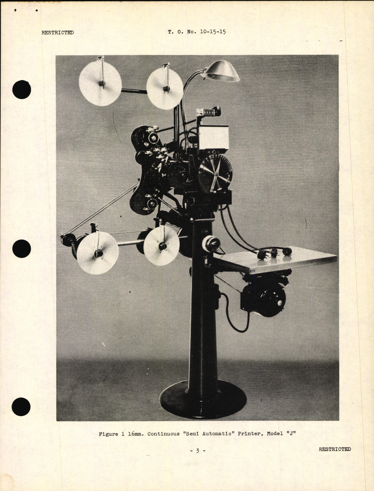 Sample page 5 from AirCorps Library document: Handbook of Instructions with Parts Catalog for Model J Continuous Printer (16 mm Semi-Automatic)