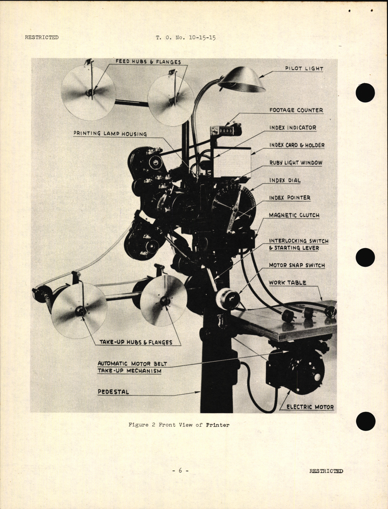 Sample page 8 from AirCorps Library document: Handbook of Instructions with Parts Catalog for Model J Continuous Printer (16 mm Semi-Automatic)