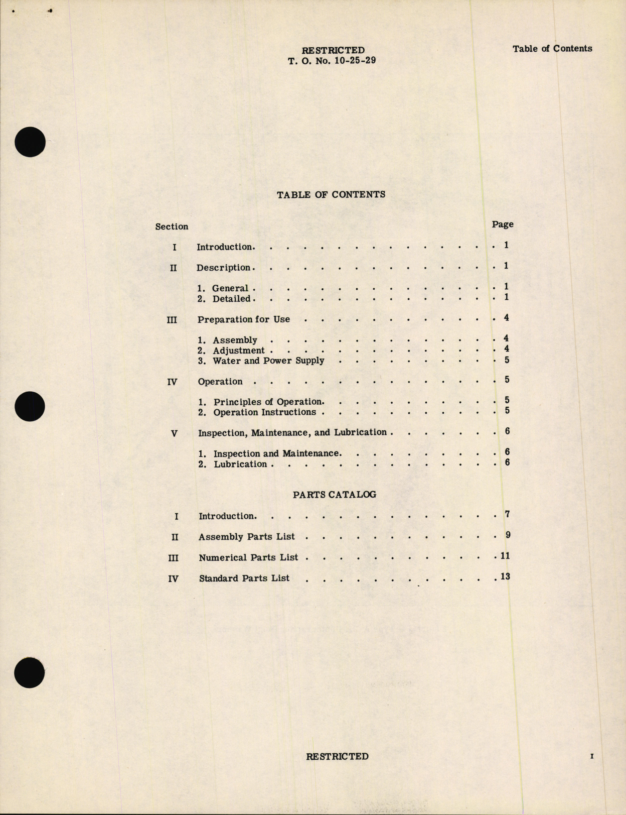 Sample page 5 from AirCorps Library document: Handbook of Operation and Service Instructions with Parts Catalog for Type A-2A Photographic Print Washer