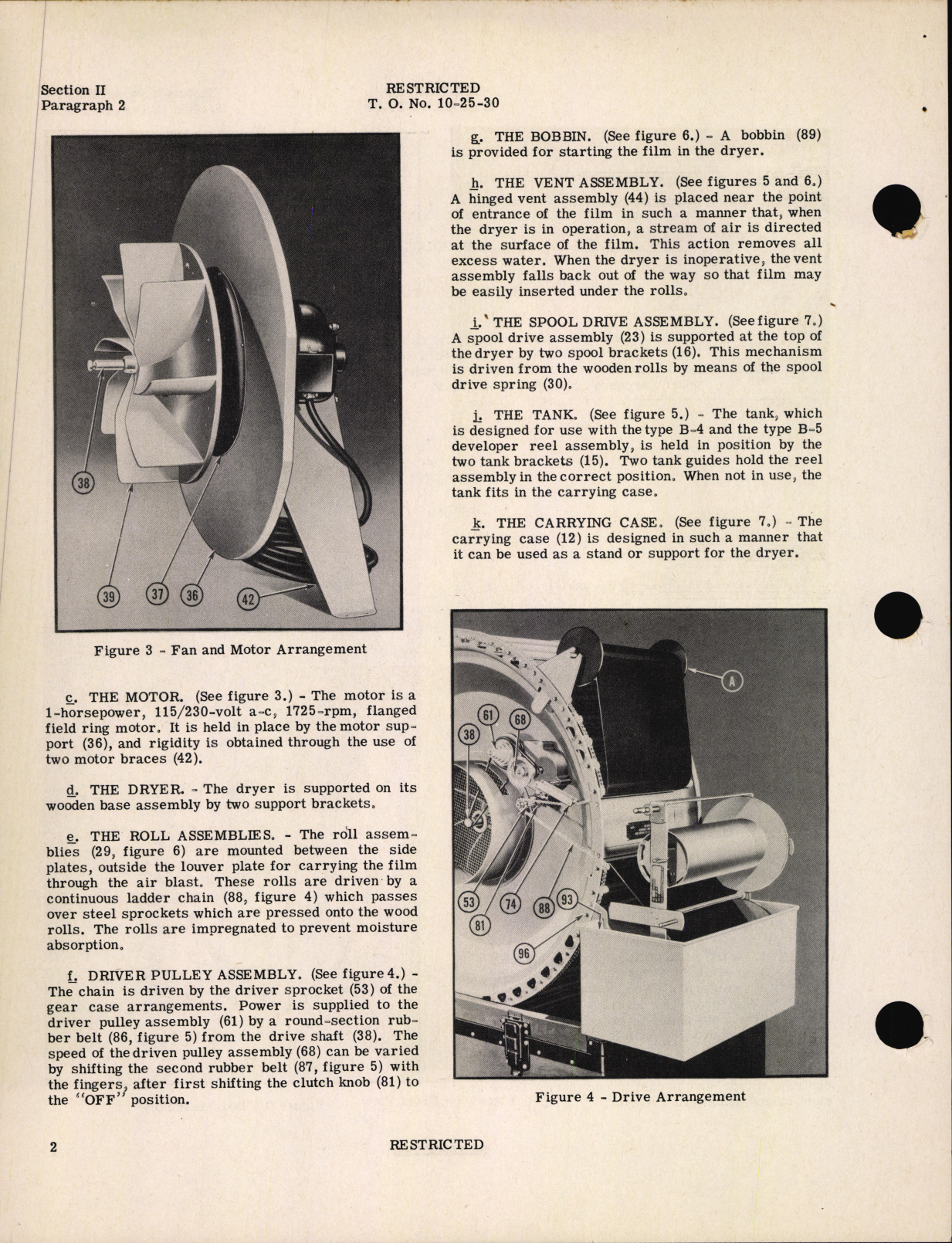 Sample page 6 from AirCorps Library document: Handbook of Instructions with Parts Catalog for Type A-5 Aerial Roll Film Dryer