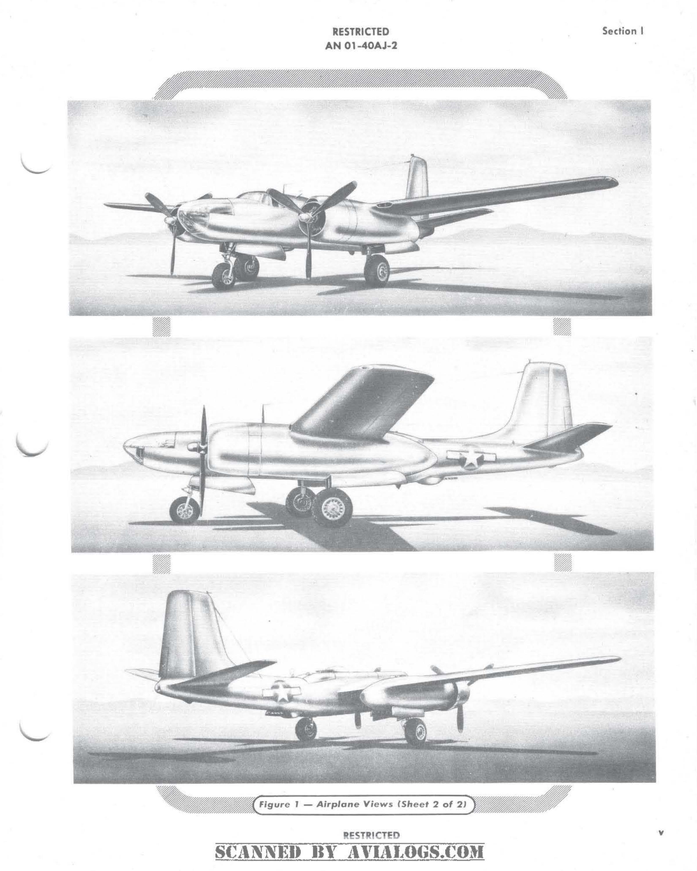 Sample page 7 from AirCorps Library document: Erection and Maintenance Instructions for A-26B and A-26C Airplanes