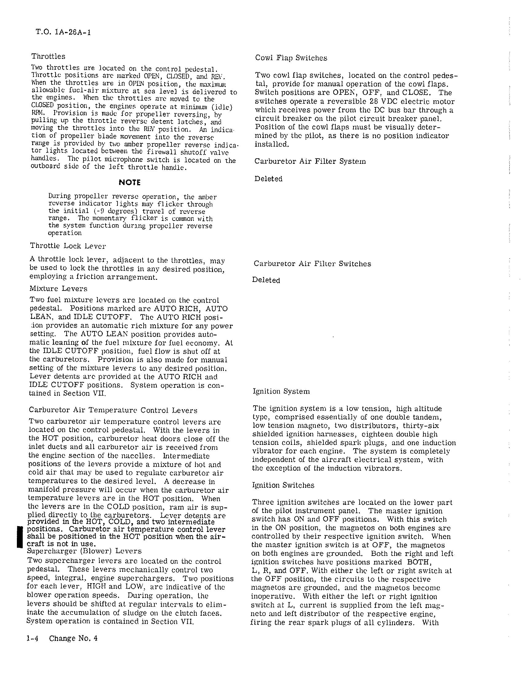 Sample page 12 from AirCorps Library document: Flight Manual for USAF Series A-26A Aircraft