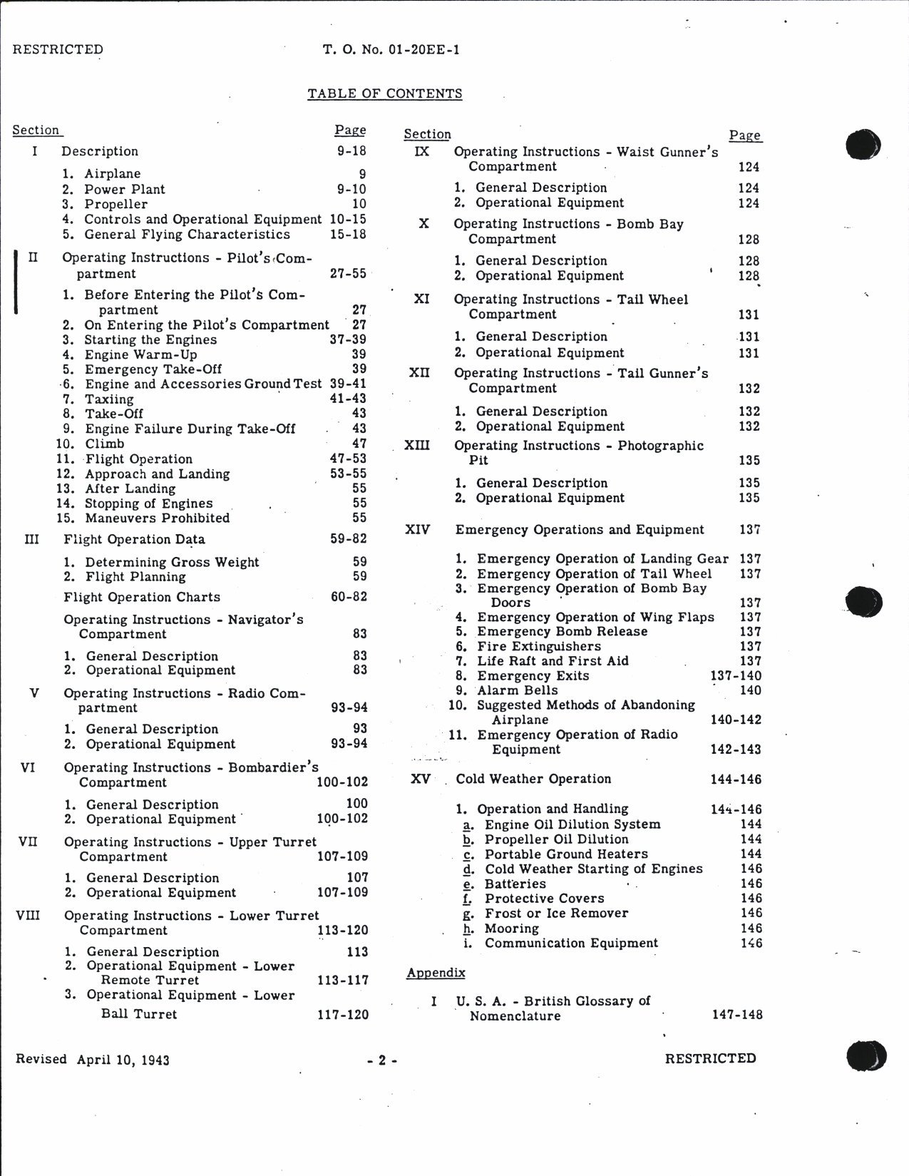 Sample page 6 from AirCorps Library document: Pilot's Flight Operating Instructions for B-17E Airplane