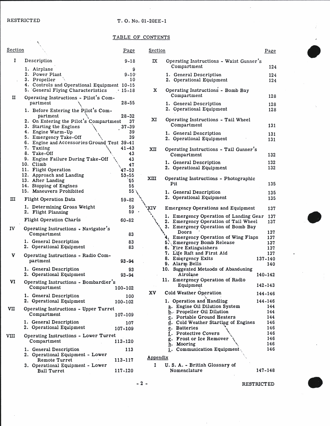 Sample page 6 from AirCorps Library document: Pilot's Flight Operating Instructions for B-17E Airplane