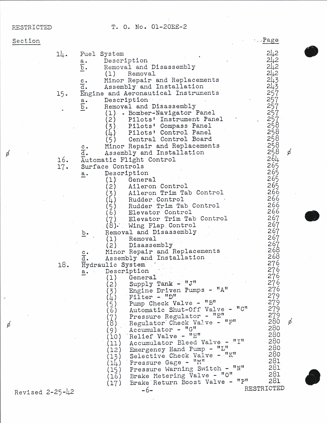 Sample page 8 from AirCorps Library document: Preliminary Handbook of Service Instructions for B-17E Bombardment Airplane