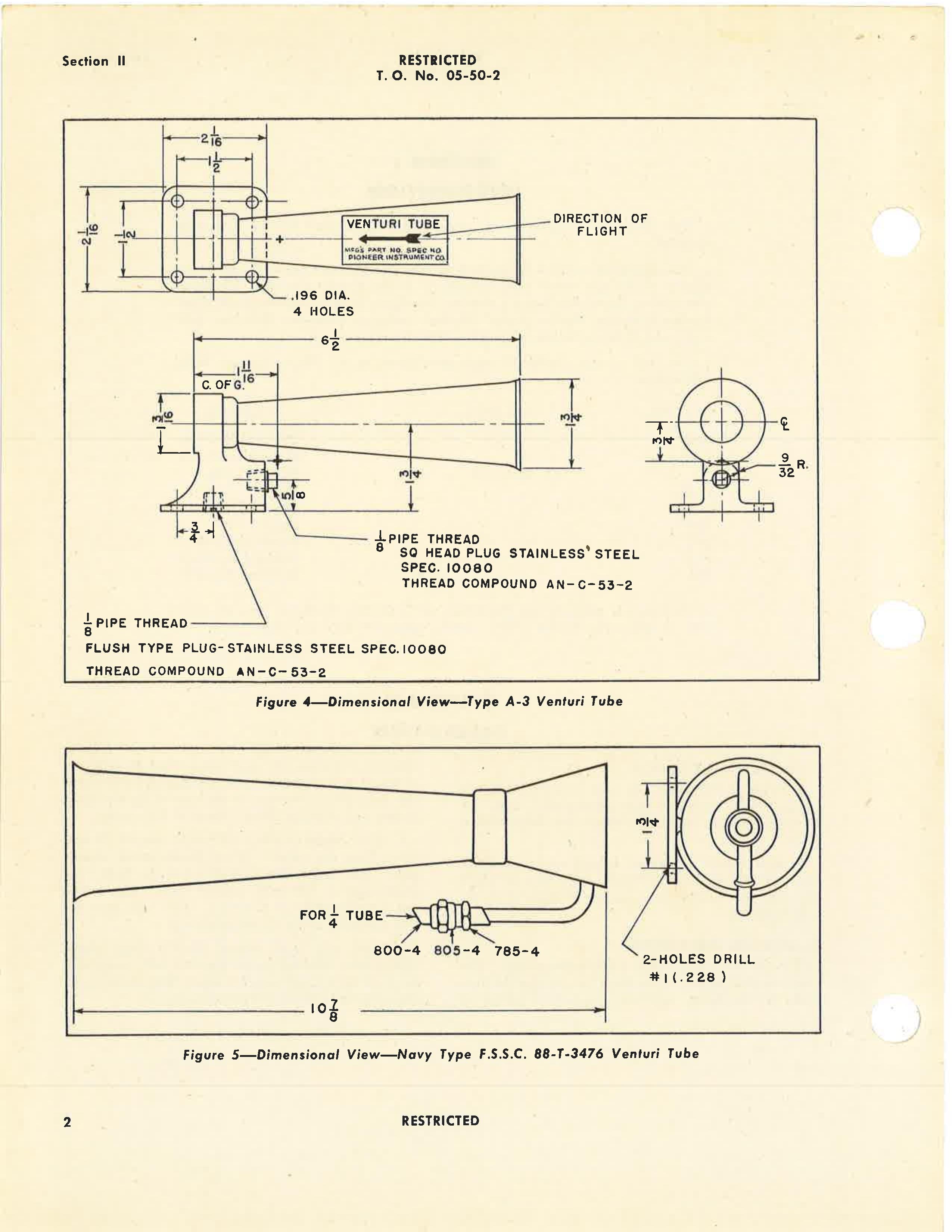 Sample page 8 from AirCorps Library document: Handbook of Instructions with Parts Catalog for Types A-3, A-3A and B-4, Power Veturi Tubes