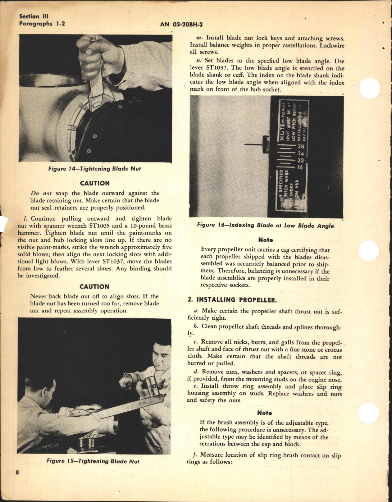 Sample page 6 from AirCorps Library document: Operation, Service, & Overhaul Instructions with Parts Catalog for Electric Propellers