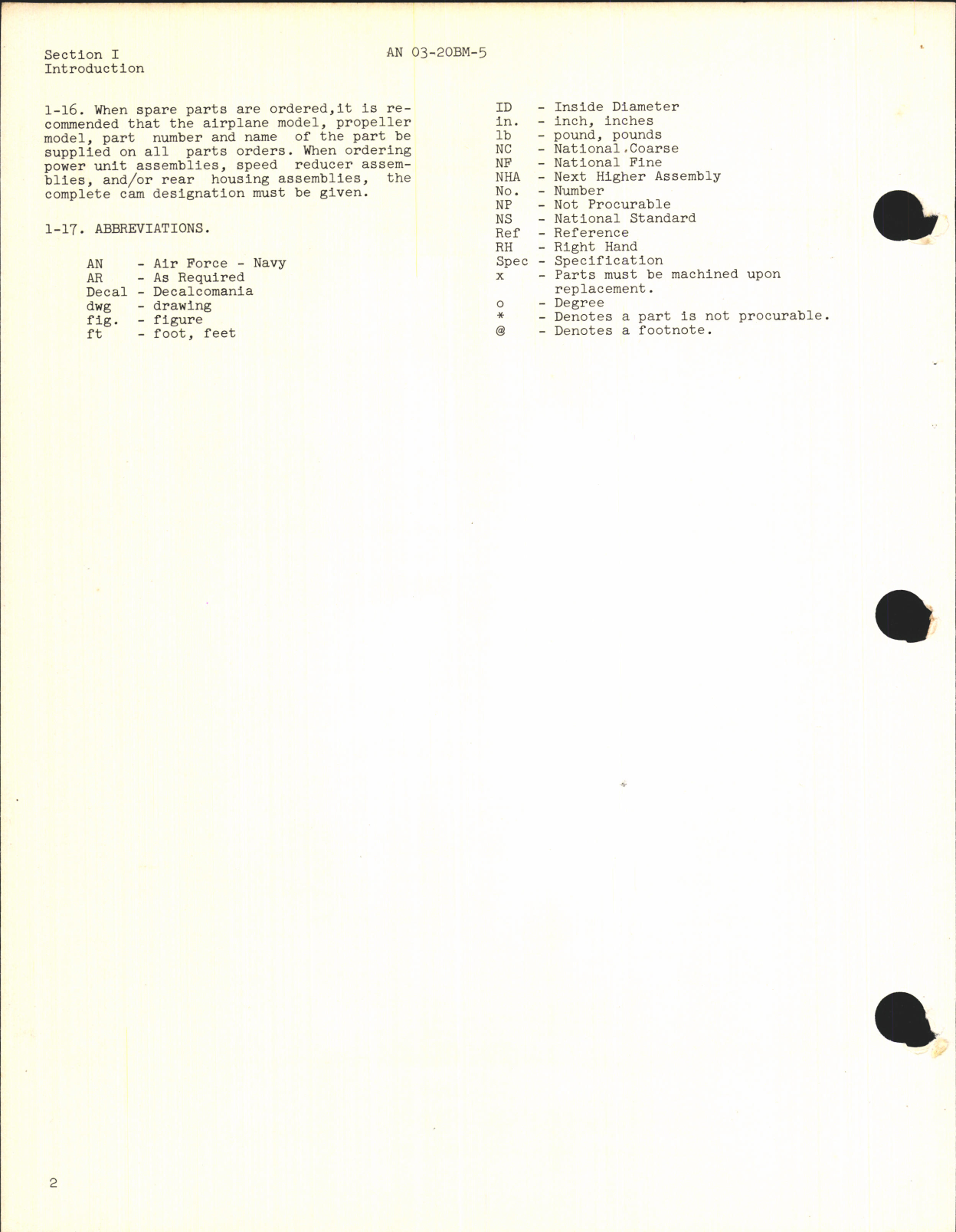 Sample page 6 from AirCorps Library document: Parts Catalog for Electric Propellers Model C634S-C