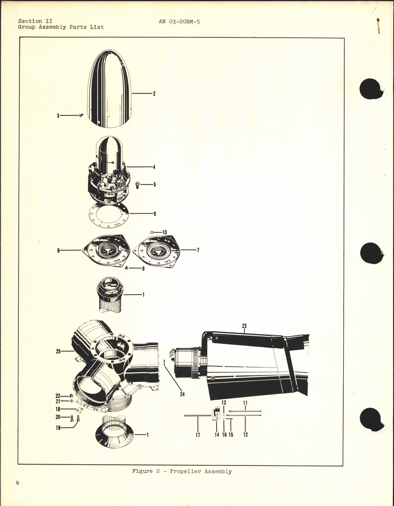 Sample page 8 from AirCorps Library document: Parts Catalog for Electric Propellers Model C634S-C