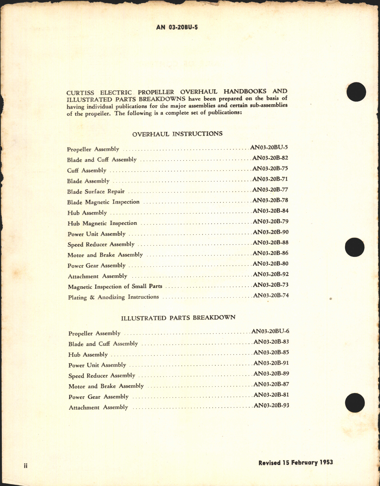 Sample page 4 from AirCorps Library document: Overhaul Instructions for Curtiss Propeller Assembly Models C735S-A2 and C735S-A4