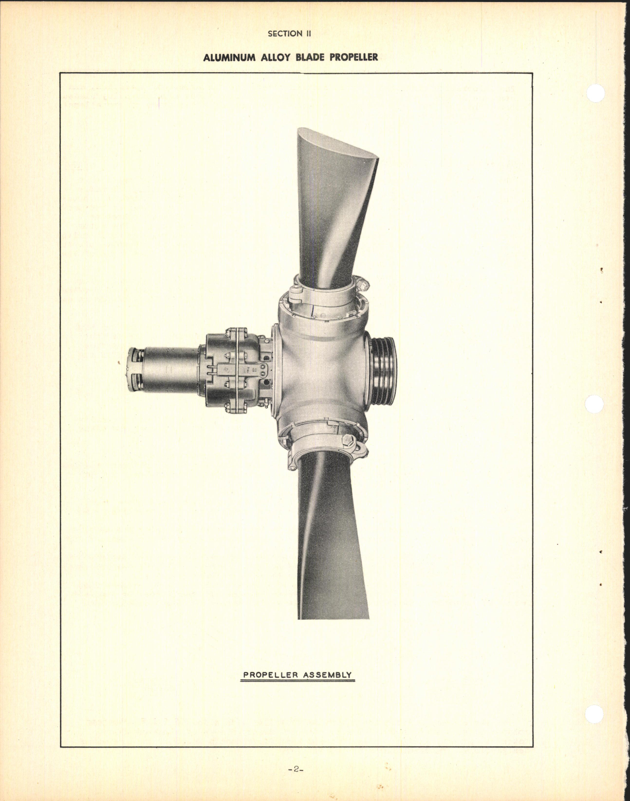 Sample page 4 from AirCorps Library document: Section 11 - Aluminum Alloy Blade Propeller (Three Blade)