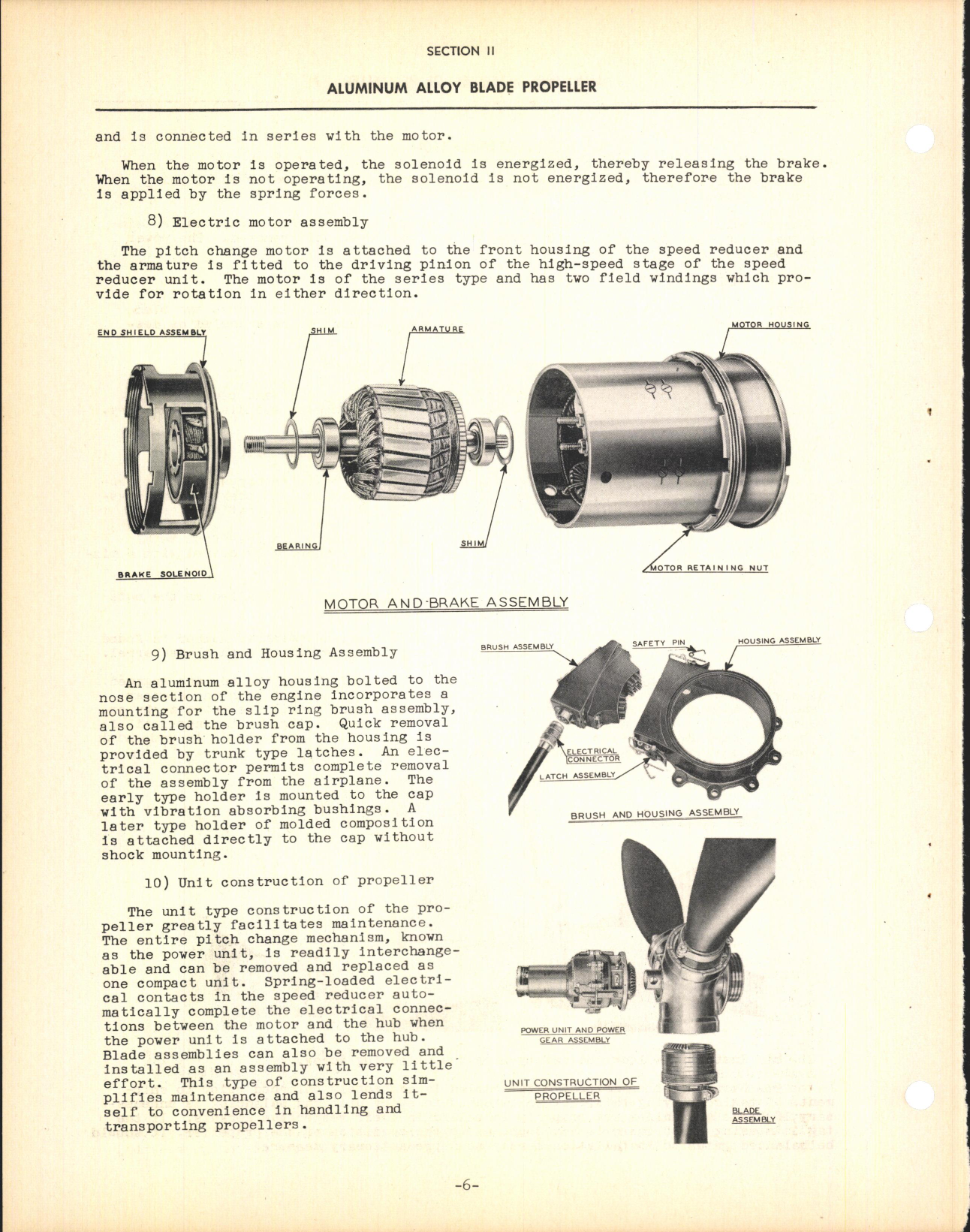 Sample page 8 from AirCorps Library document: Section 11 - Aluminum Alloy Blade Propeller (Three Blade)
