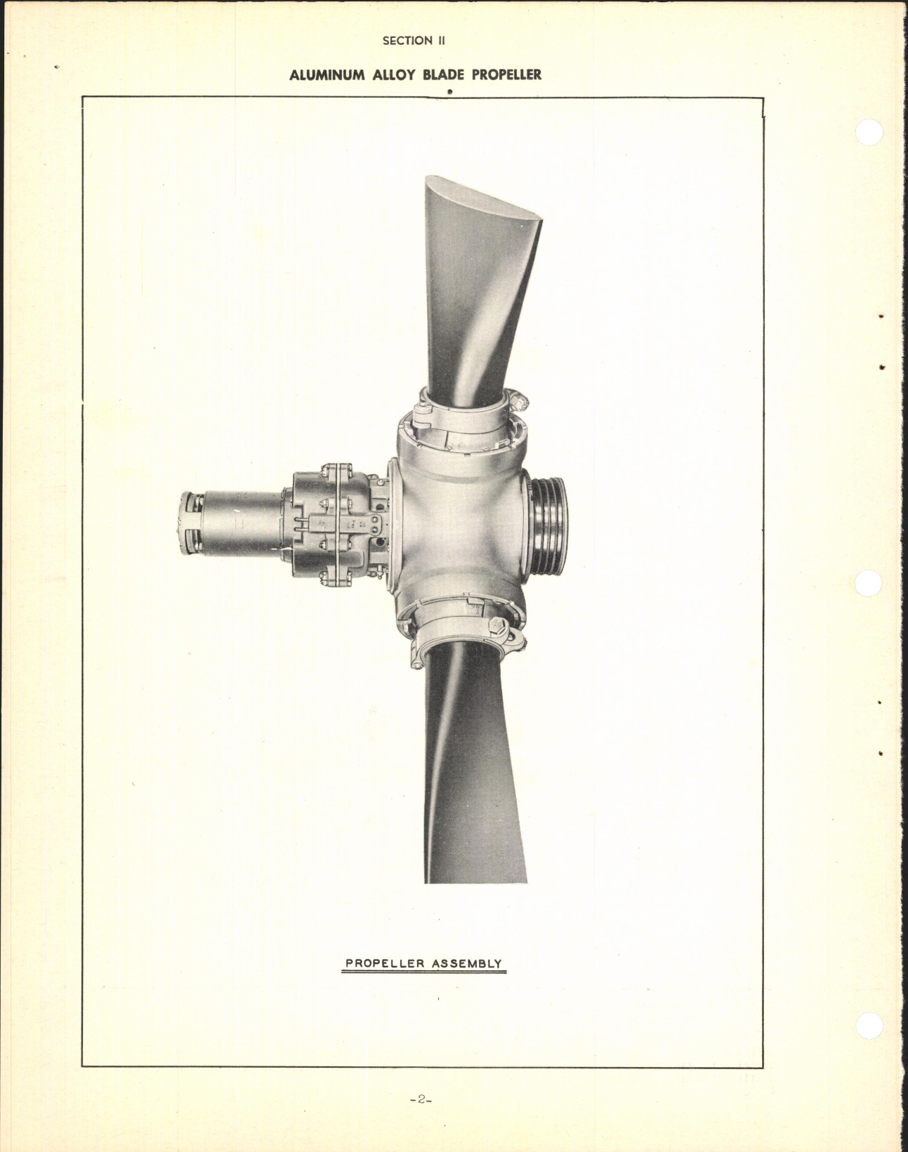 Sample page 4 from AirCorps Library document: Section 11 - Aluminum Alloy Blade Propeller (Three Blade)