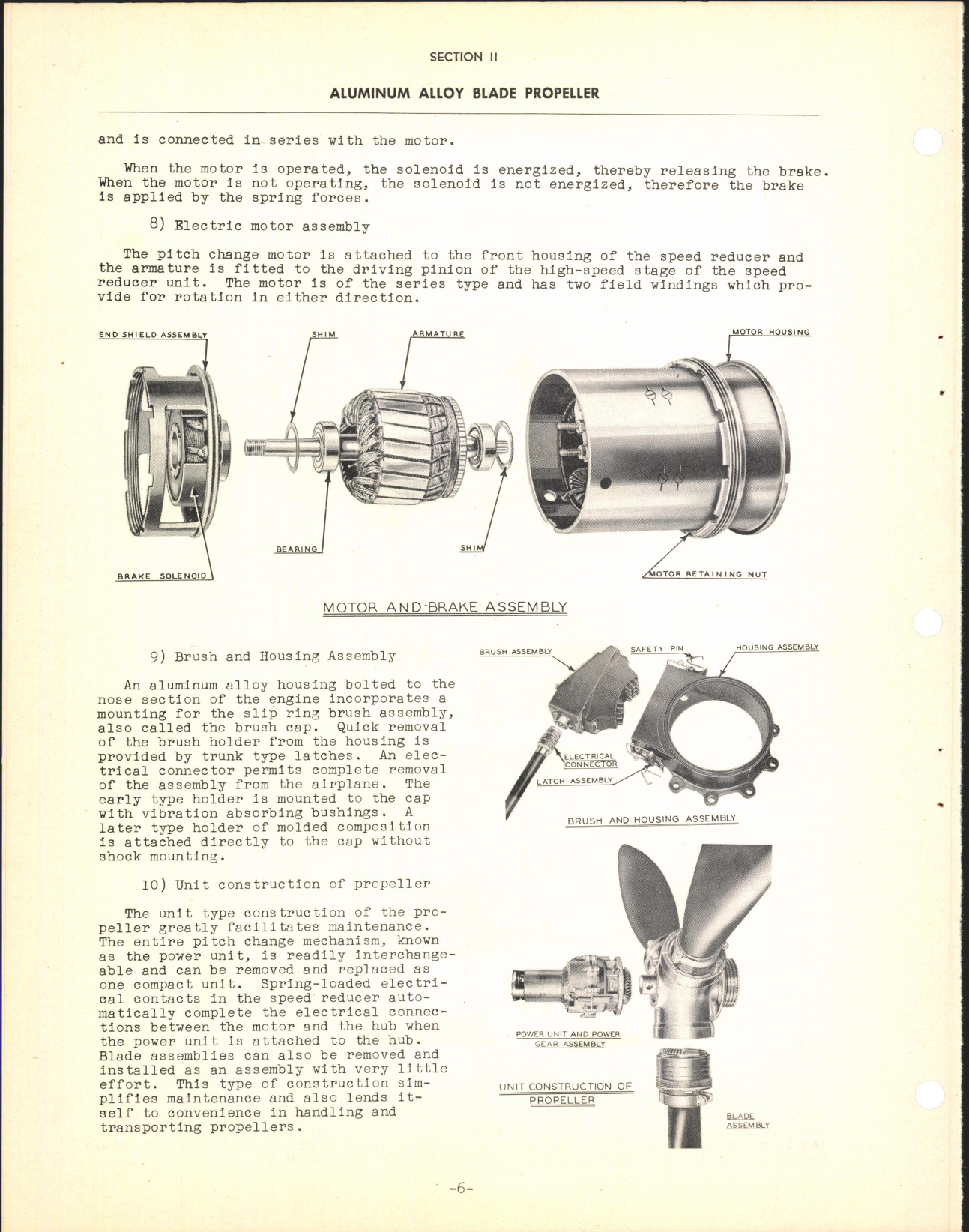 Sample page 8 from AirCorps Library document: Section 11 - Aluminum Alloy Blade Propeller (Three Blade)