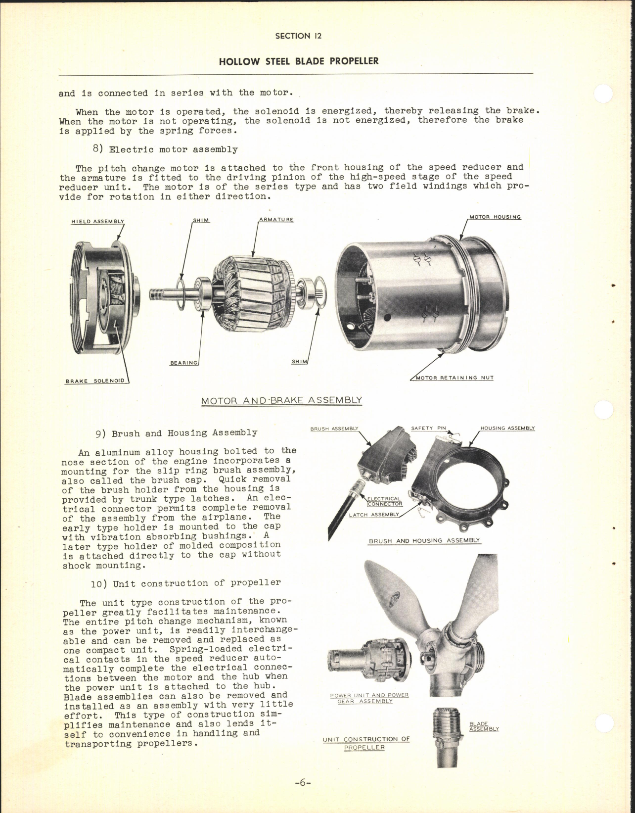Sample page 8 from AirCorps Library document: Section 12 - Hollow Steel Blade Propeller (Three Blade)