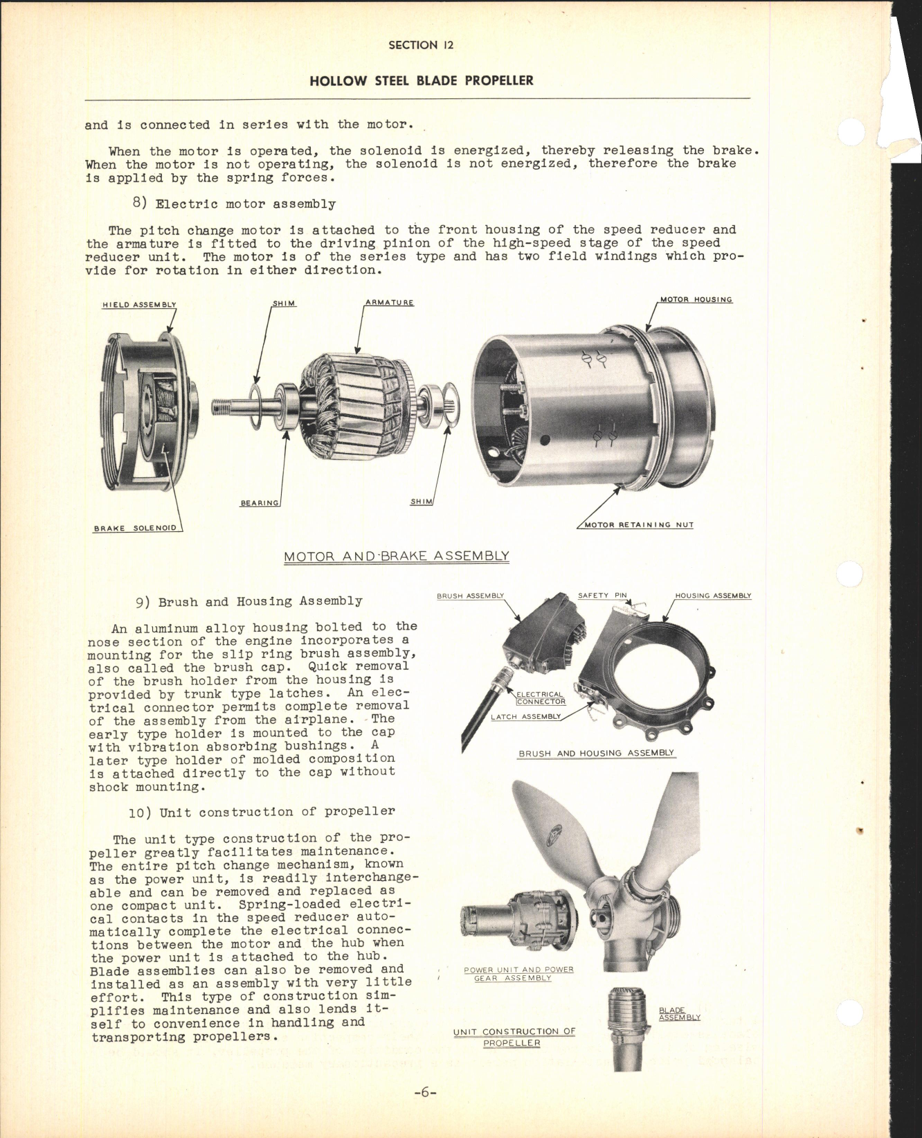 Sample page 8 from AirCorps Library document: Section 12 - Hollow Steel Blade Propeller (Three Blade)