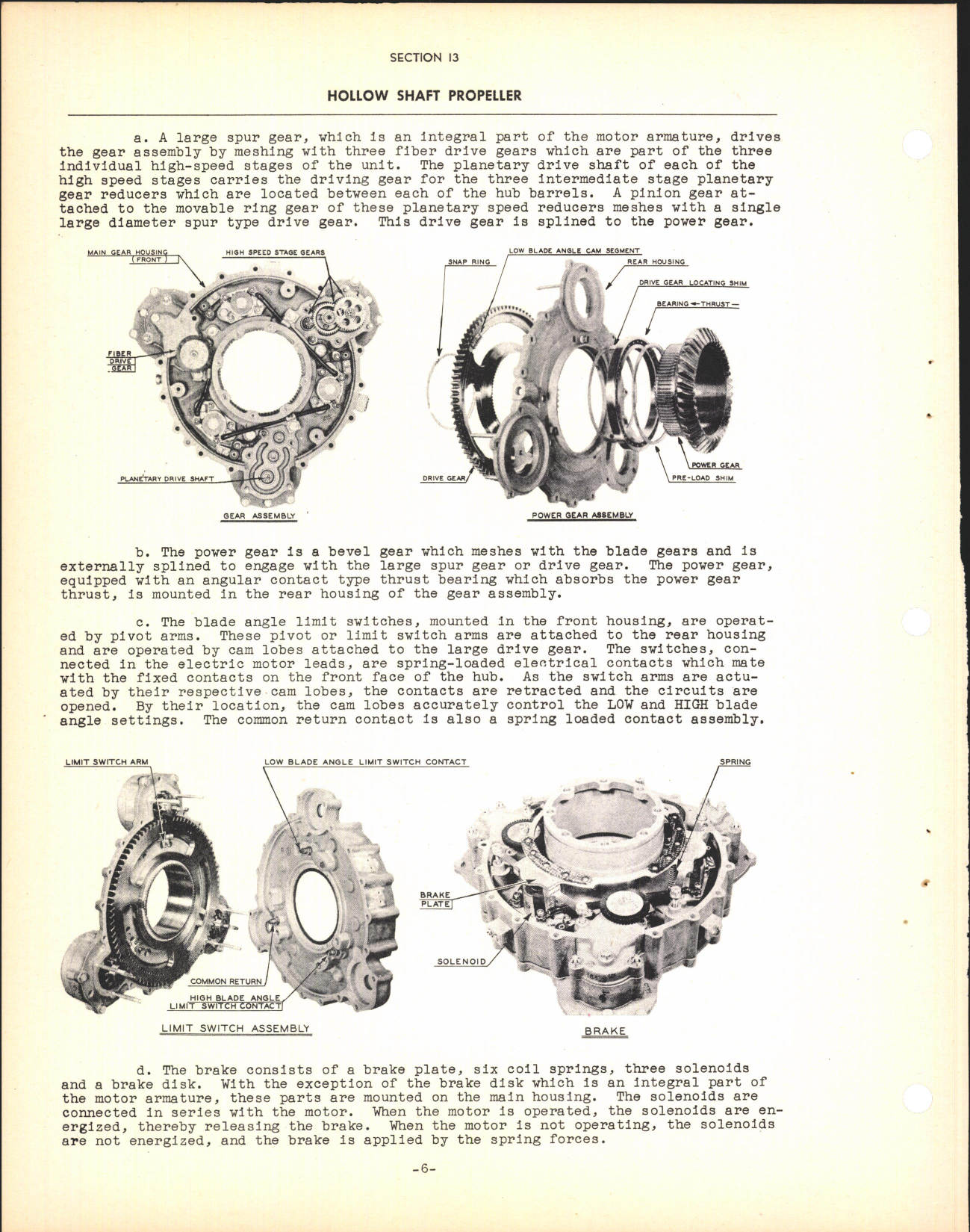 Sample page 8 from AirCorps Library document: Section 13 - Hollow Shaft Propeller (Three Blade)