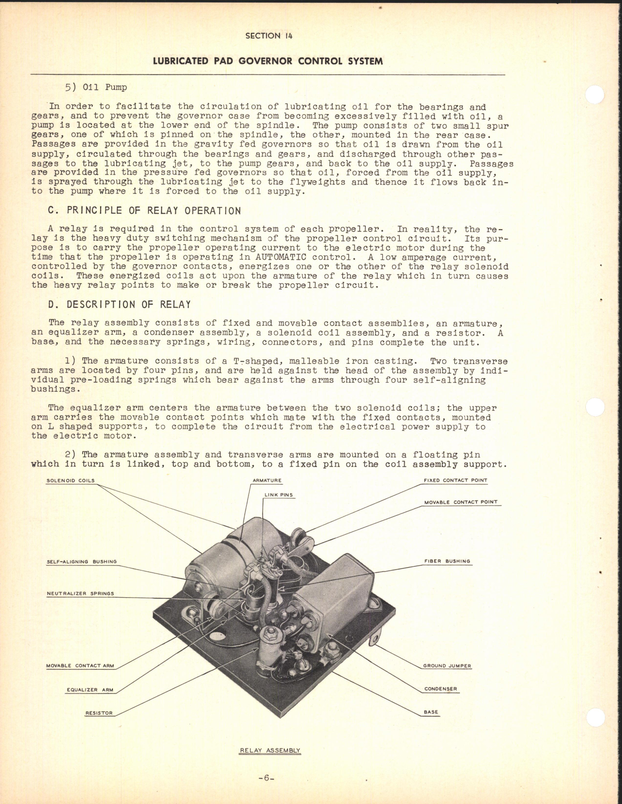 Sample page 8 from AirCorps Library document: Section 14 - Lubricated Pad Governor Control System