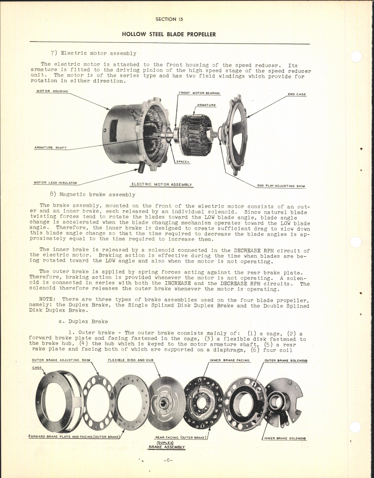 Sample page 8 from AirCorps Library document: Section 15 - Hollow Steel Blade Propeller (Four Blade)
