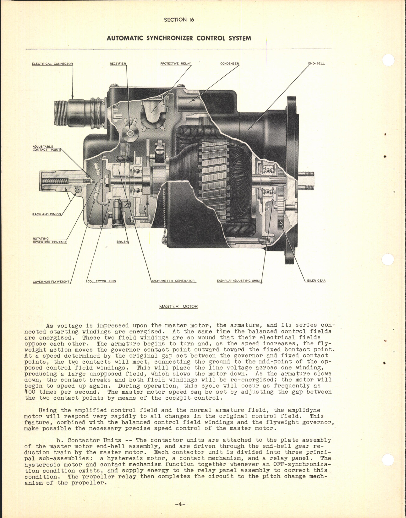 Sample page 6 from AirCorps Library document: Section 16 - Automatic Synchronizer Control System